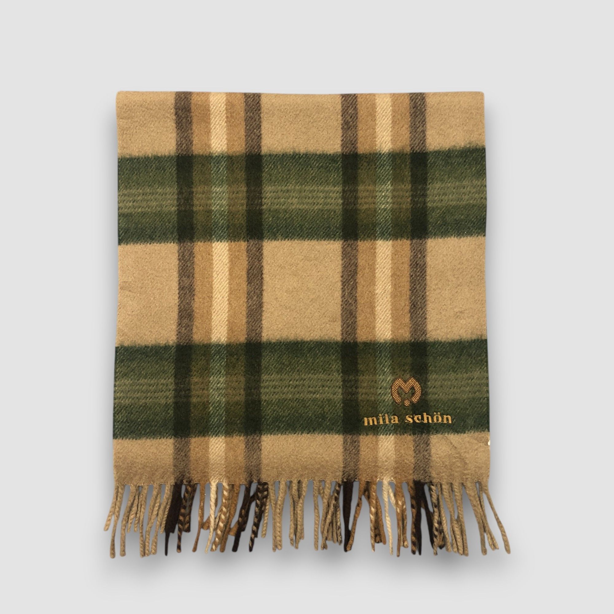 Mila Schon Vintage Mila Schon Scarf Muffler Fringe Winter Scarves Size ONE SIZE - 2 Thumbnail