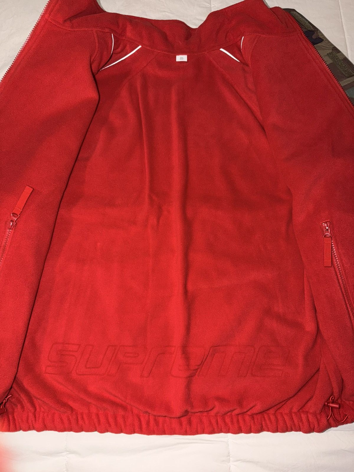 Supreme Supreme Polartec Reversible Track Jacket Woodland Camo (M) Size US M / EU 48-50 / 2 - 13 Thumbnail
