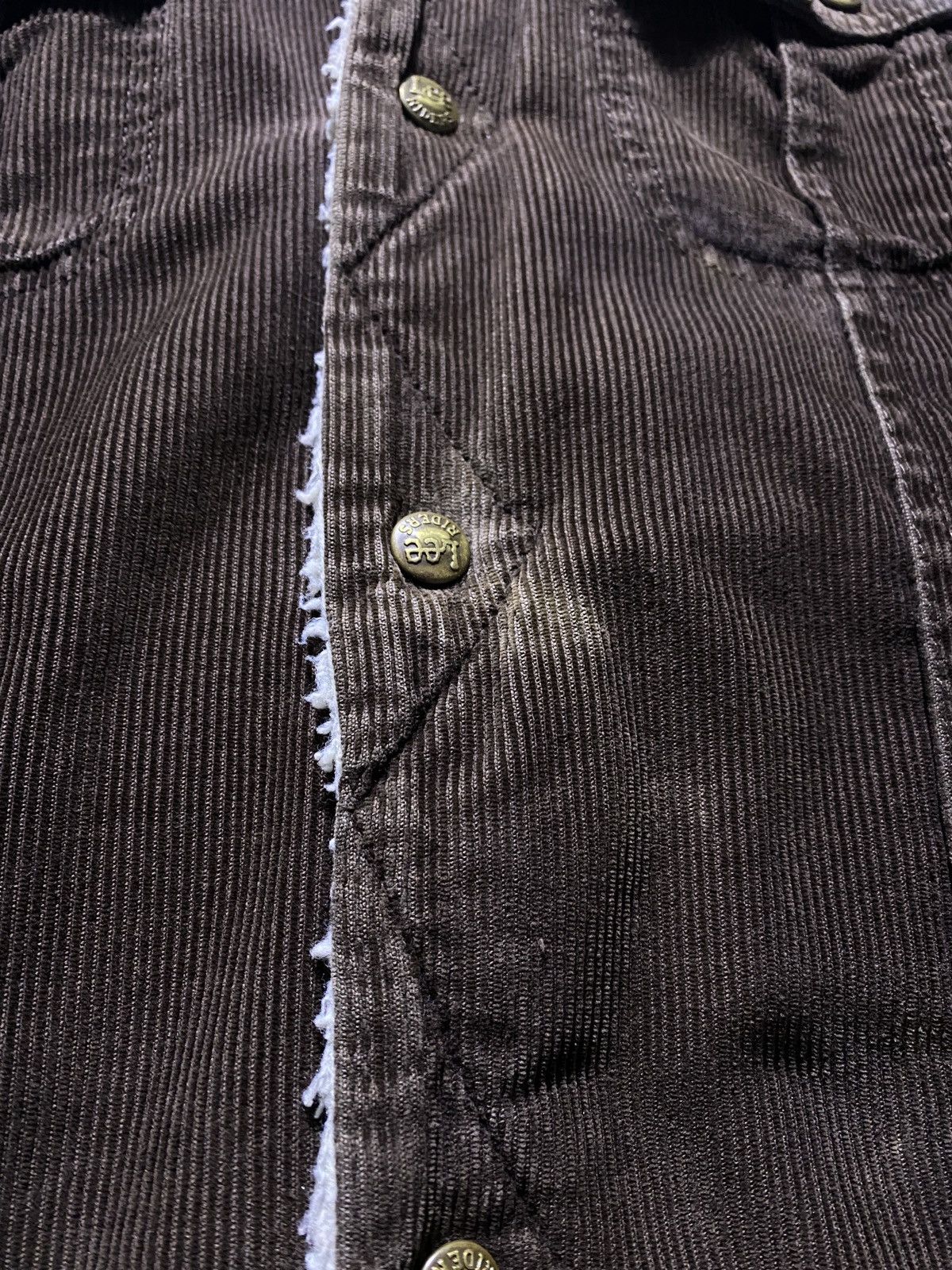 Lee × Vintage Vintage Lee Sanforized Brown Corduroy Sherpa Lining Jacket Size US M / EU 48-50 / 2 - 2 Thumbnail