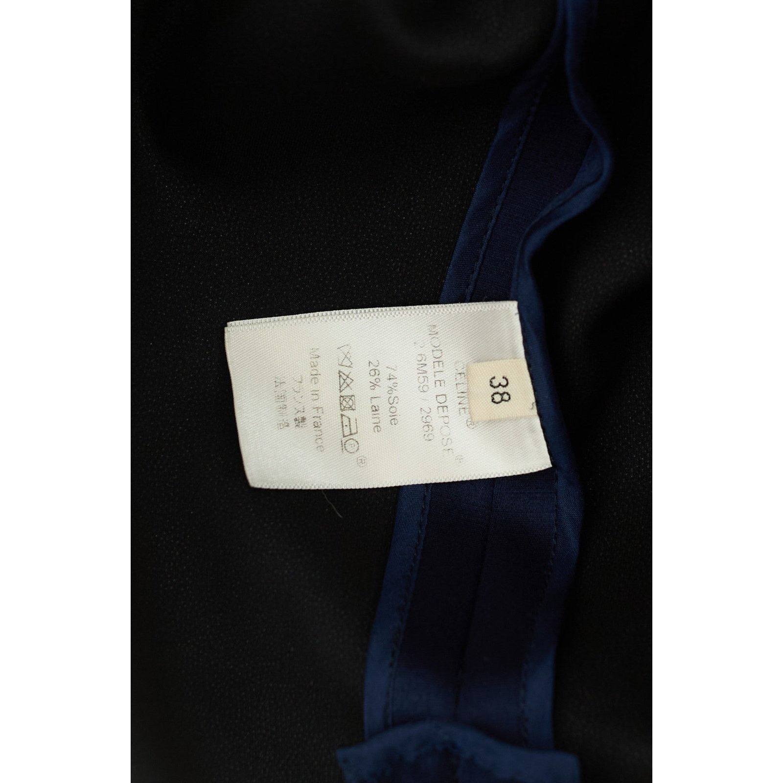 Celine by Phoebe Philo Silk Blue Overshirt Size XS / US 0-2 / IT 36-38 - 5 Thumbnail