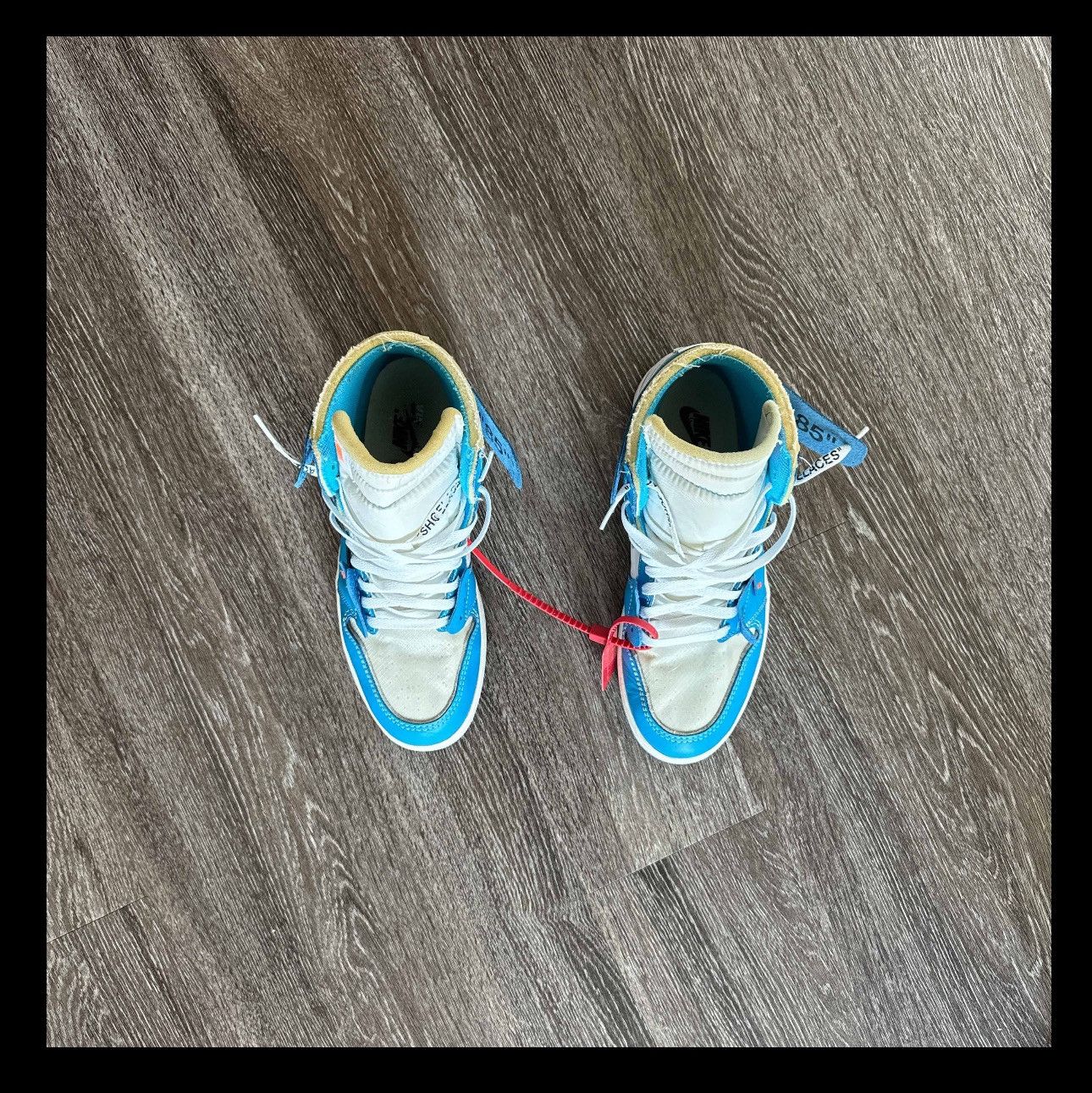 Nike Air Jordan 1 Retro High OG x Off-White ‘UNC’ Size US 11 / EU 44 - 3 Thumbnail