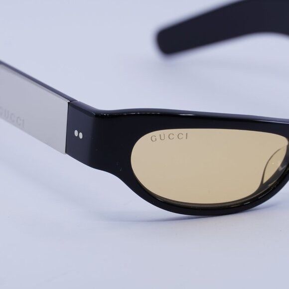 Gucci 🕶️ New Gucci GG1635S 001 Black/Brown Sunglasses Size ONE SIZE - 3 Thumbnail