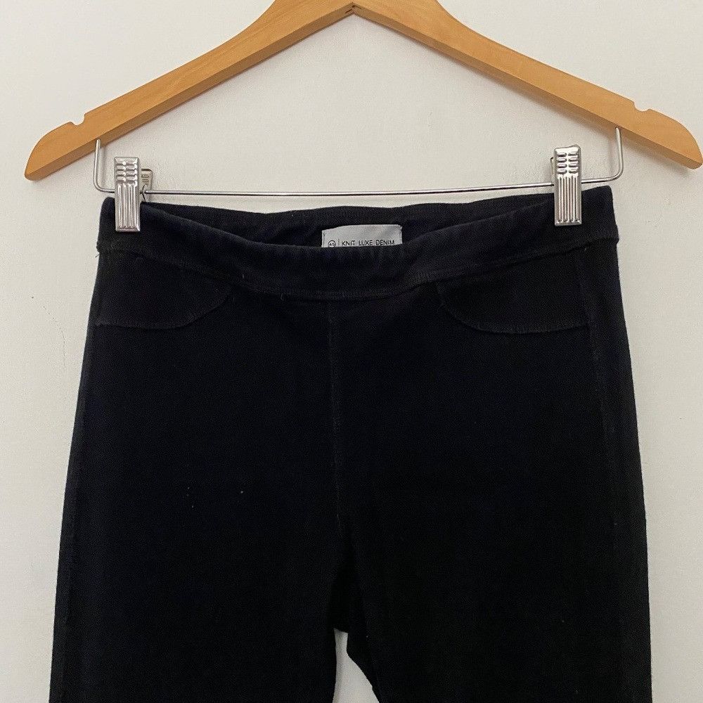 AG Adriano Goldschmied AG Adriano Goldschmeid Knit Luxe Denim Leggings Black 26 Size 26" / US 2 / IT 38 - 4 Thumbnail