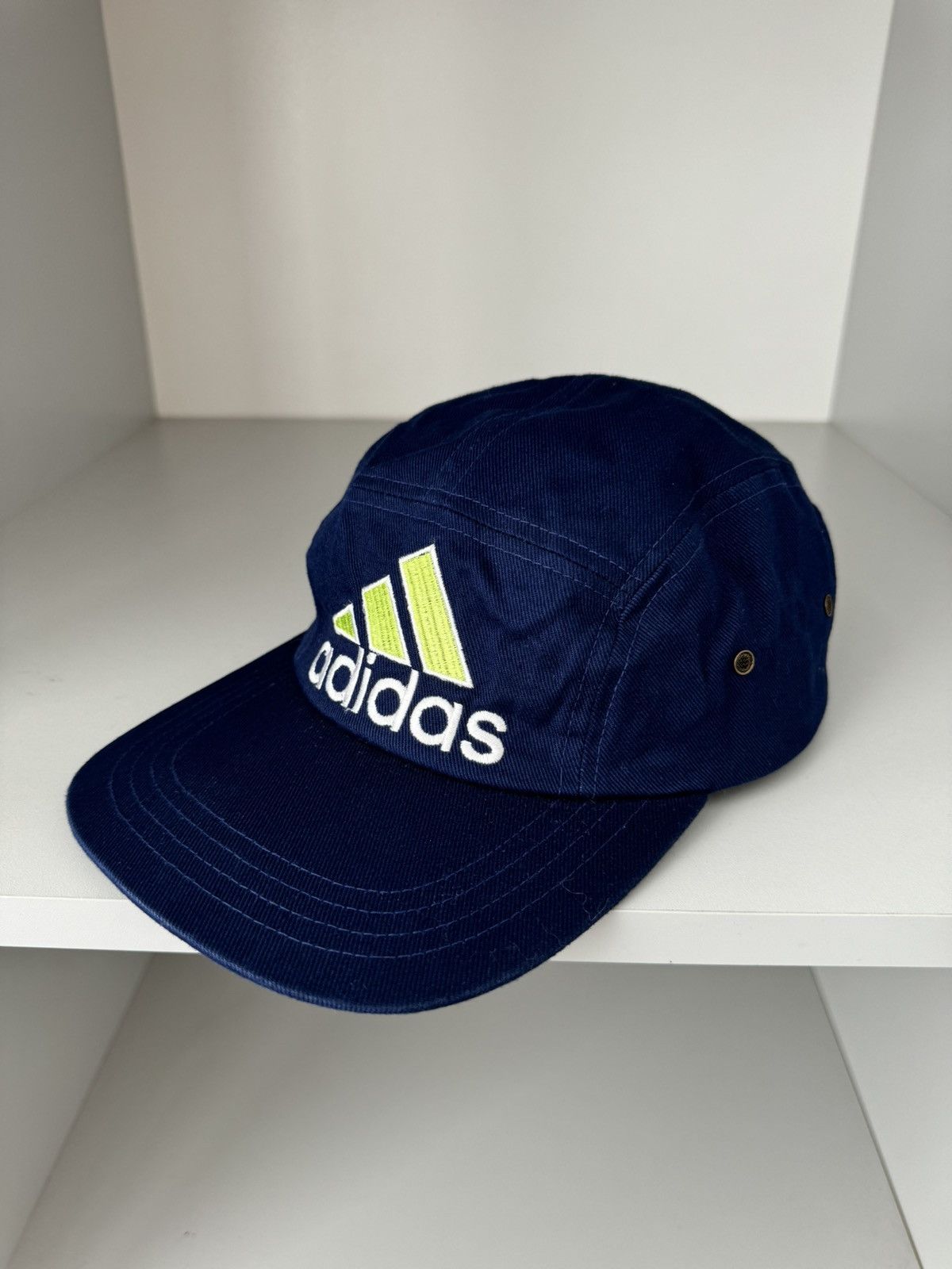 Vintage Adidas Big Logo 5 Panel Vintage Cap Size ONE SIZE - 2 Thumbnail