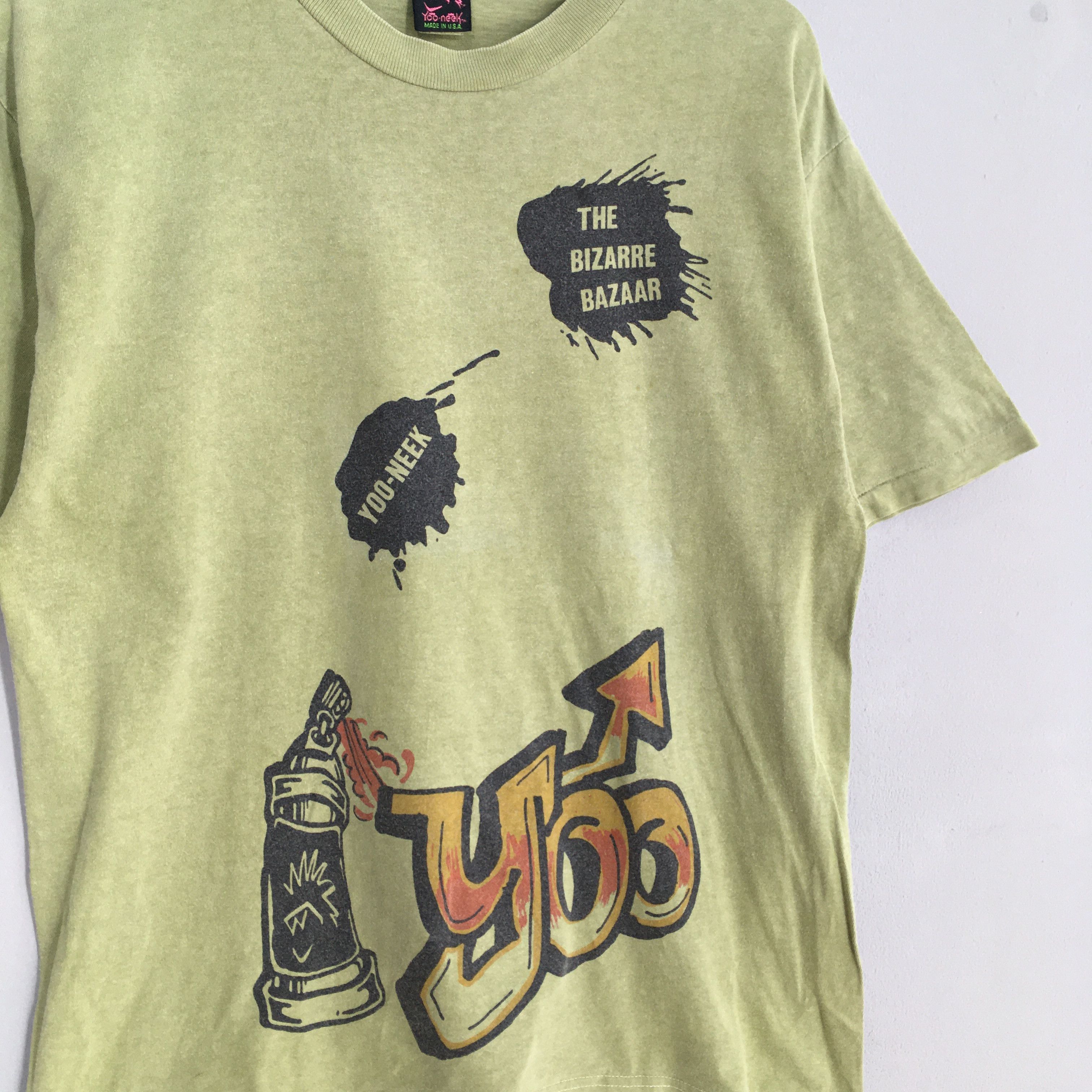 Other Vintage 90's Yoo-neek Graphics Graffiti Street Tshirt Medium Size US M / EU 48-50 / 2 - 4 Thumbnail