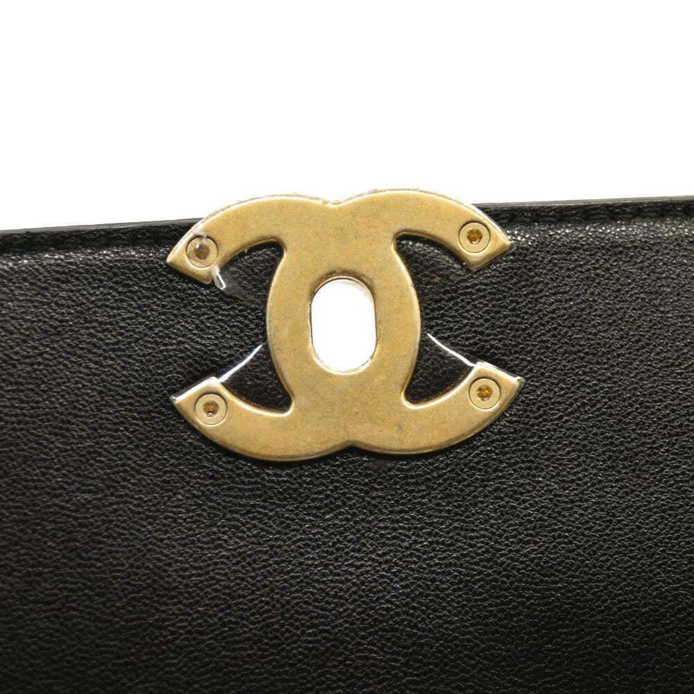 Chanel CHANEL Lambskin Stitched Coco Luxe Medium Flap Black Size ONE SIZE - 12 Thumbnail