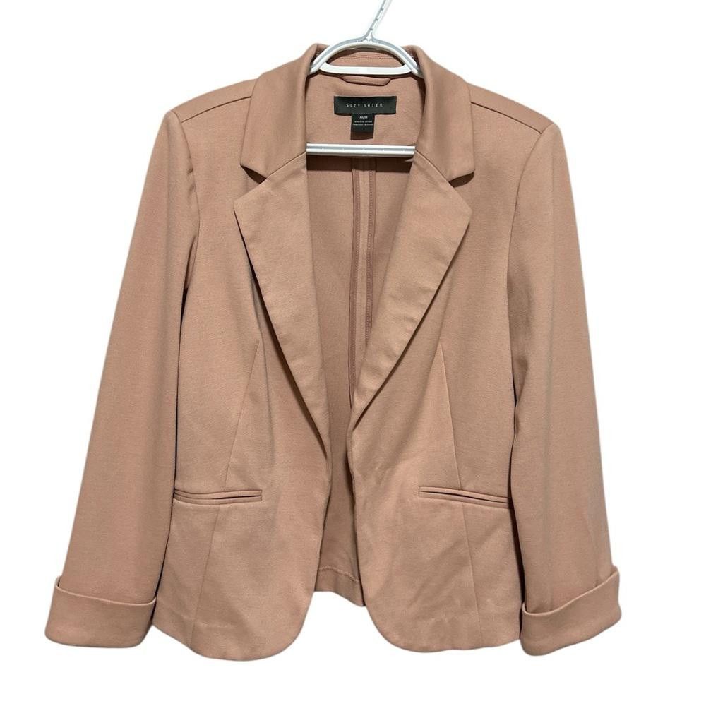 Designer Suzy Shier Women's Blazer - Size M - Dusty Rose Size M / US 6-8 / IT 42-44 - 1 Thumbnail