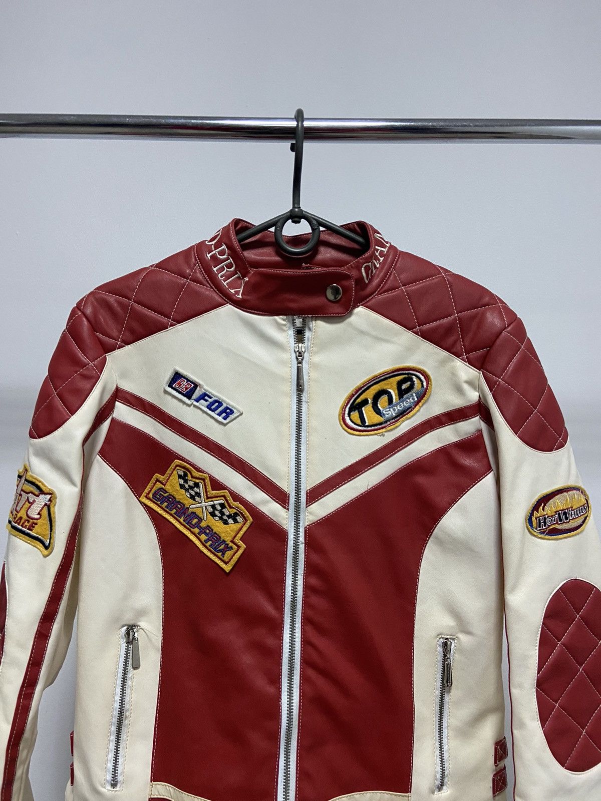 Vintage Grand Prix Racing leather Jacket Vintage wonder Team Size US M / EU 48-50 / 2 - 4 Thumbnail