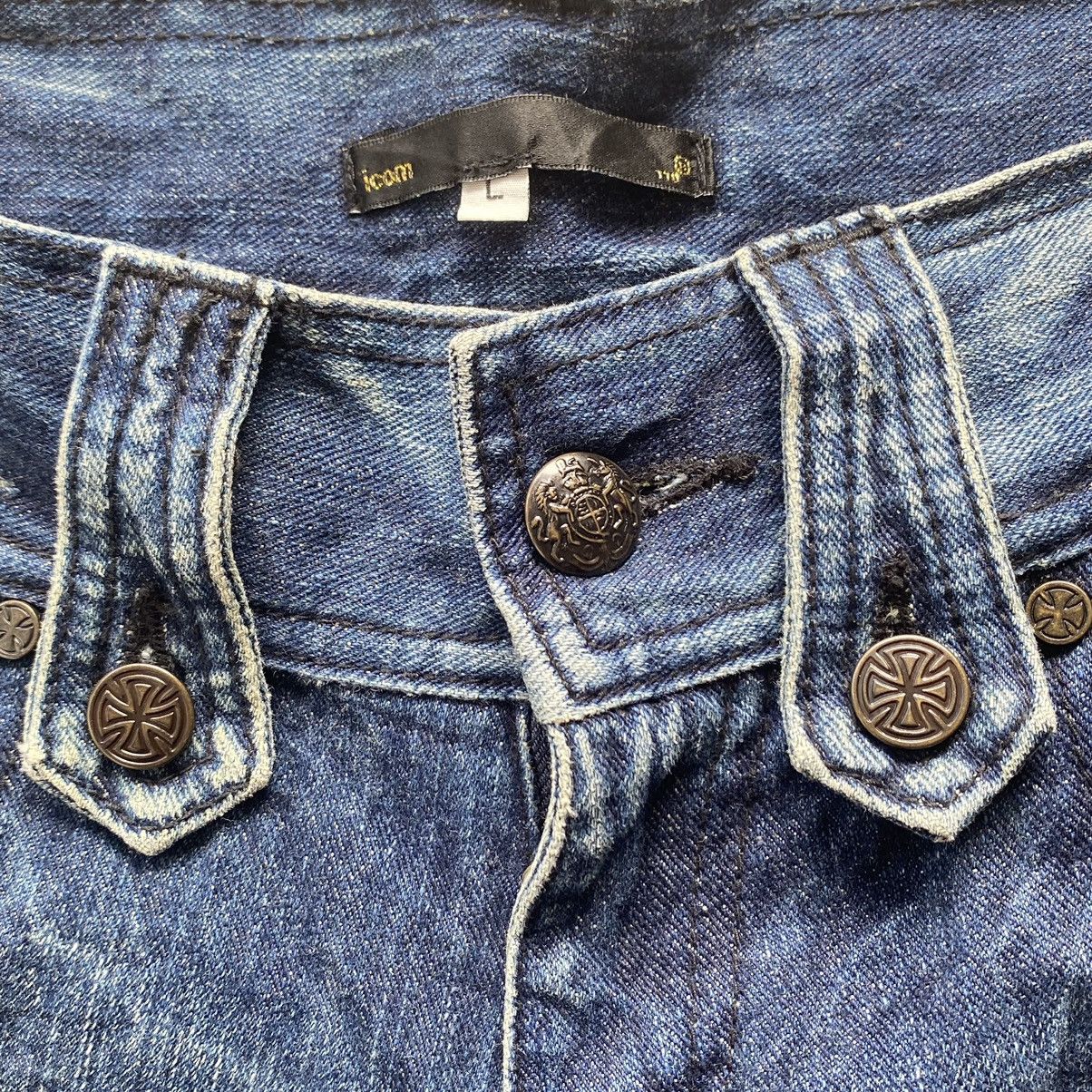 Japanese Brand Japanese flared denim with patches Size US 32 / EU 48 - 7 Thumbnail