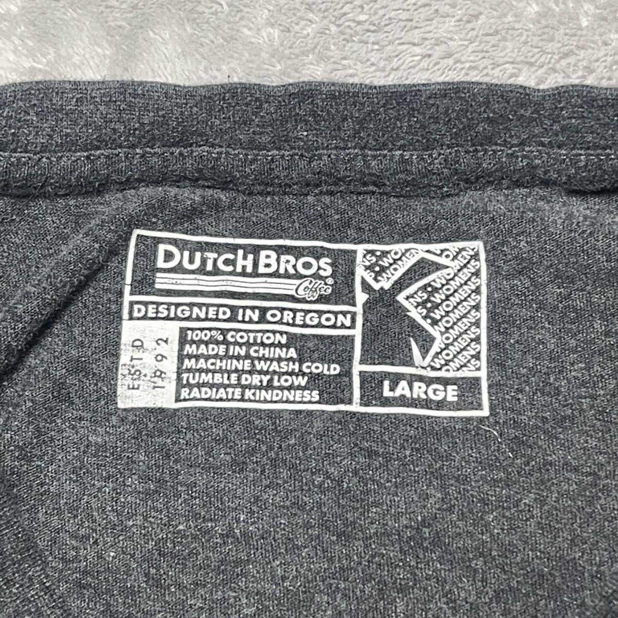 Other Dutch Bros Coffee Womens Large Gray Graphic T-Shirt Tee Size L / US 10 / IT 46 - 3 Thumbnail