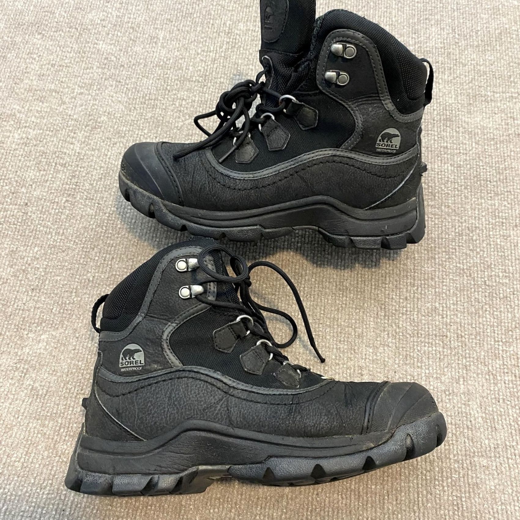 SOREL Sorel Timberwolf Boots Womens 8 Black Waterproof Ankle Lace Up SL Timberwolf 09 NL1487-011 Html Size US 8 / IT 38 - 2 Thumbnail