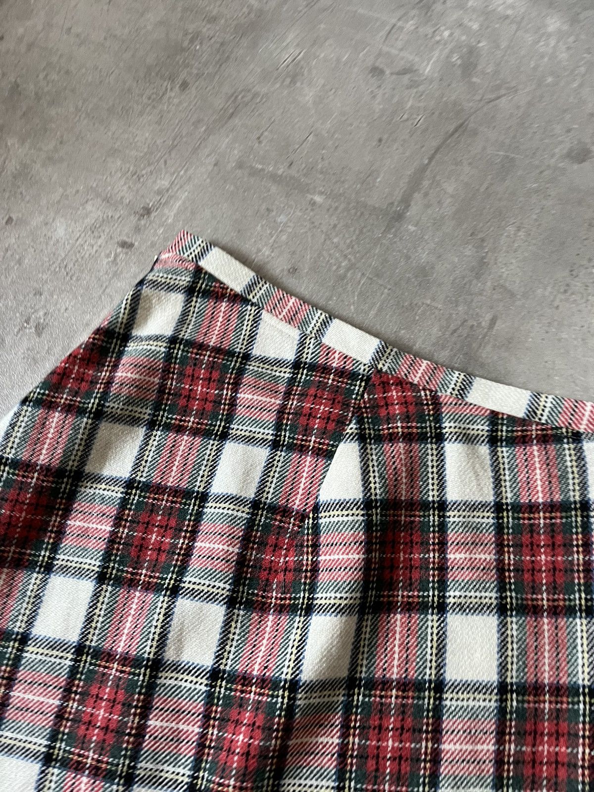 Yohji Yamamoto Y's Yohji Yamamoto wool checke skirt multicolor Size 28" / US 6 / IT 42 - 4 Thumbnail