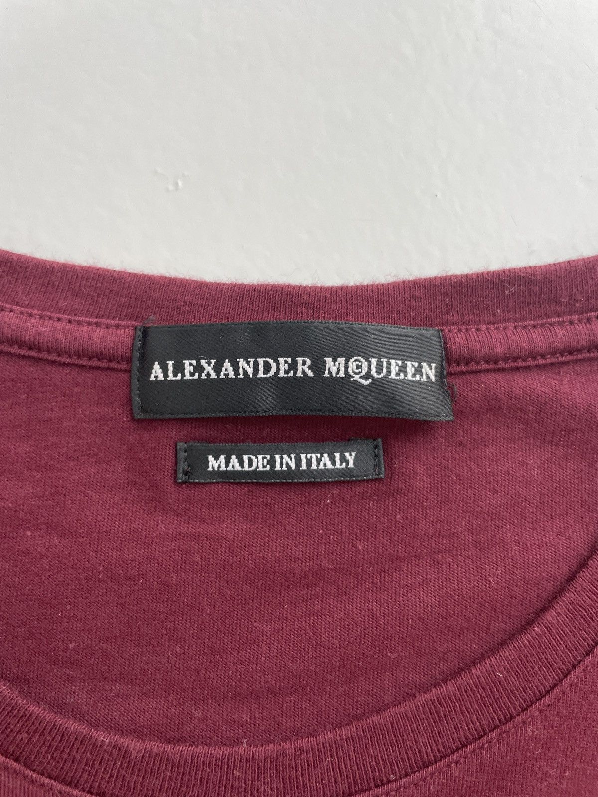 Alexander McQueen Alexander Mc queen t-shirt bordeaux Size US M / EU 48-50 / 2 - 8 Thumbnail