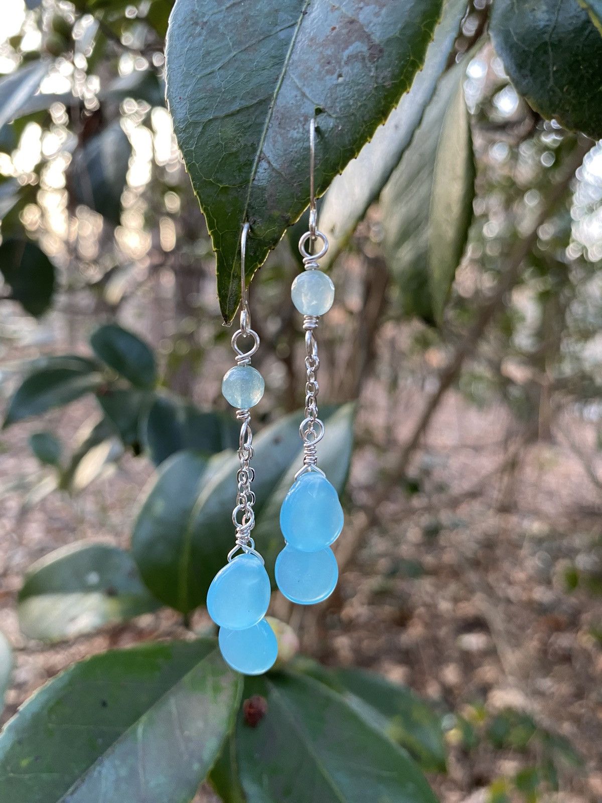 Handmade Blue Quartz Dangles Size ONE SIZE - 1 Thumbnail