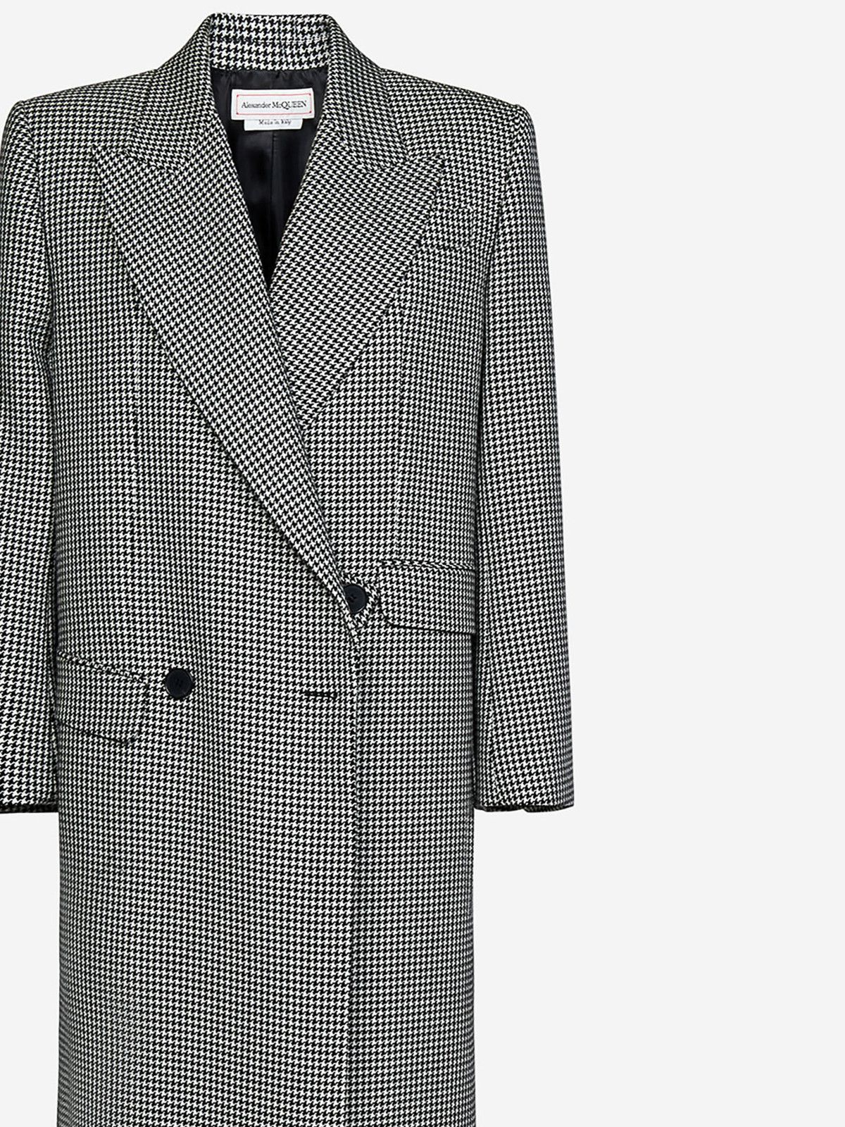 Alexander McQueen o1y0325 Coat in Black & Grey Size S / US 4 / IT 40 - 3 Thumbnail
