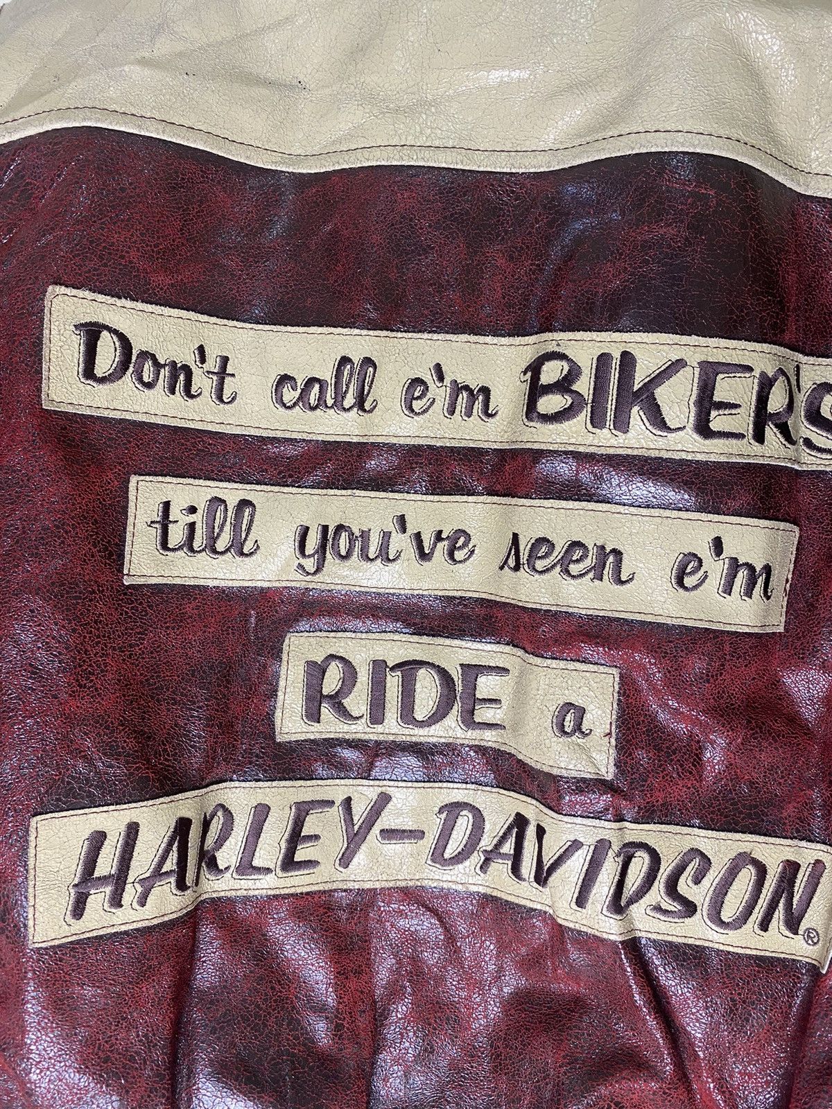 Harley Davidson Vtg Harley Davidson ‘Loud Pipes Save Lives’ Leather Jacket Size US M / EU 48-50 / 2 - 14 Thumbnail