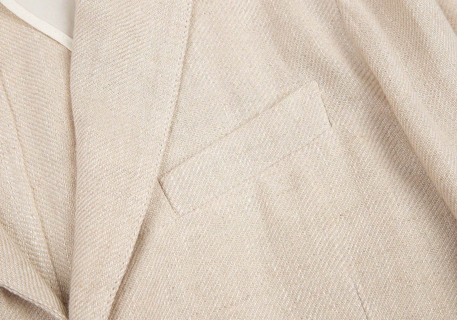 Armani Collezioni Linen 3-Button Jacket in Ivory Size 52 Size US XXS / EU 40 - 4 Thumbnail