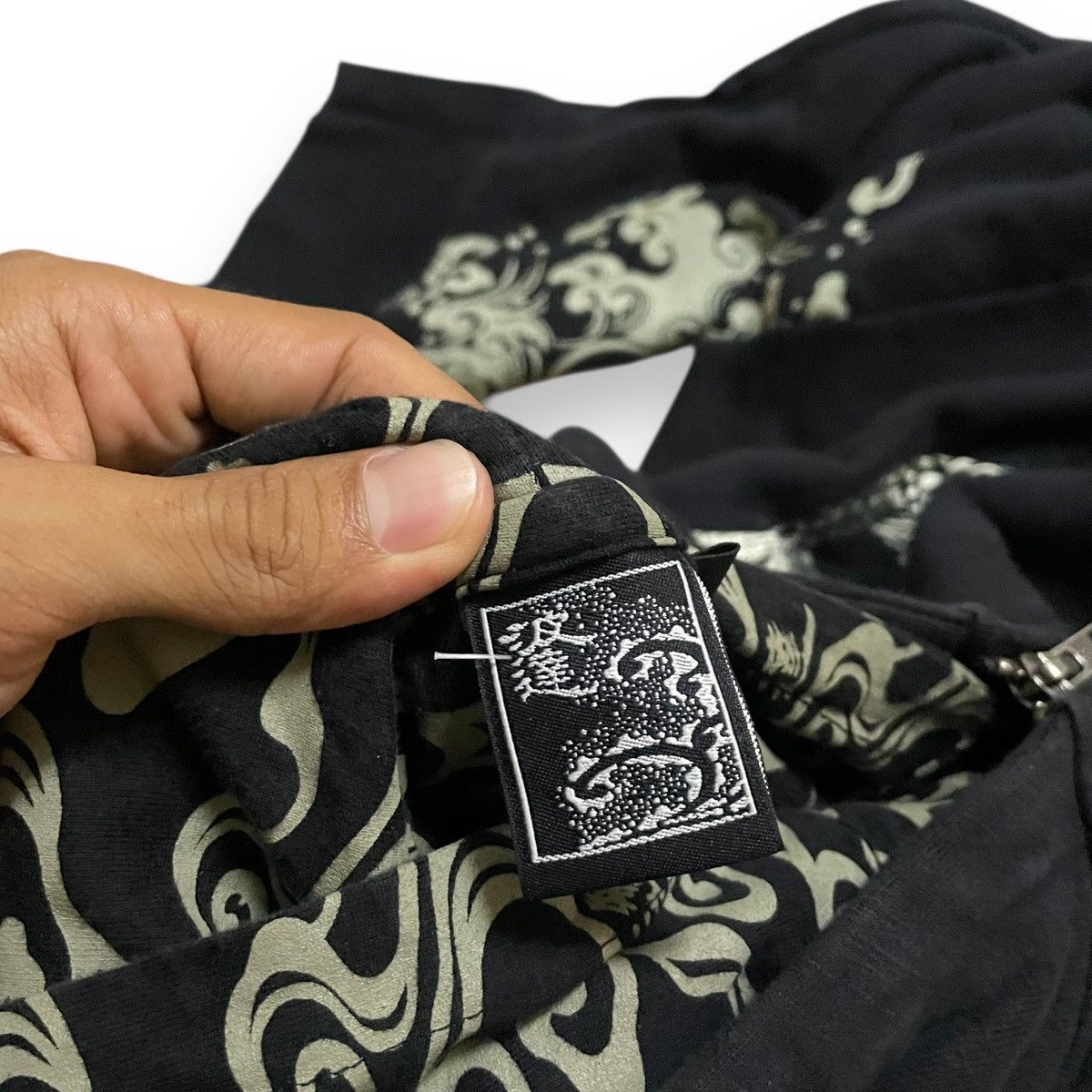 Karakuri Tamashii Vintage Double Layer Hooded Koi Fish Zipper Size US XL / EU 56 / 4 - 12 Thumbnail