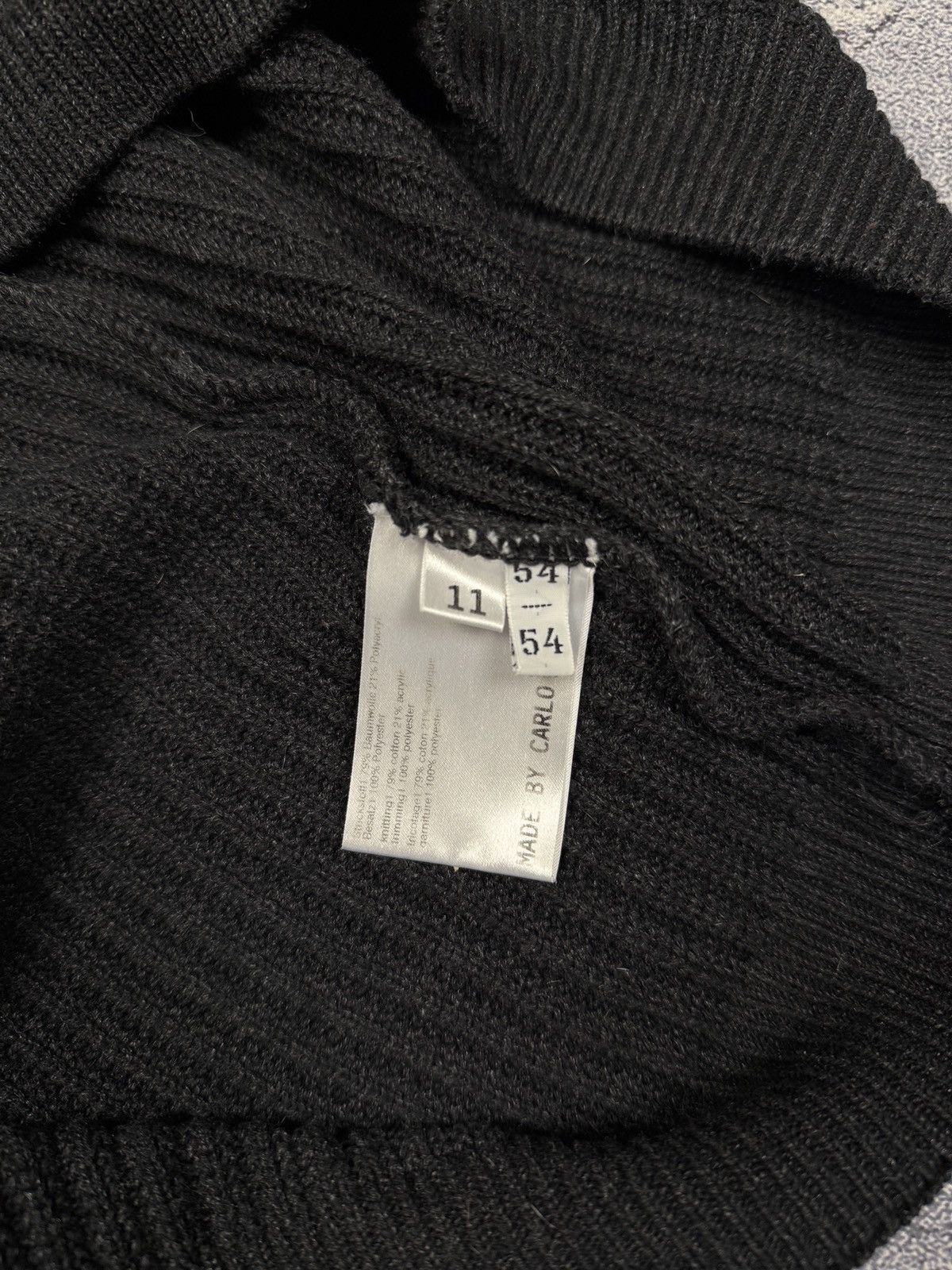 Carlo Colucci × Vintage Vintage Carlo Colucci 1/3 Zip Faded Sweater Size US L / EU 52-54 / 3 - 9 Thumbnail