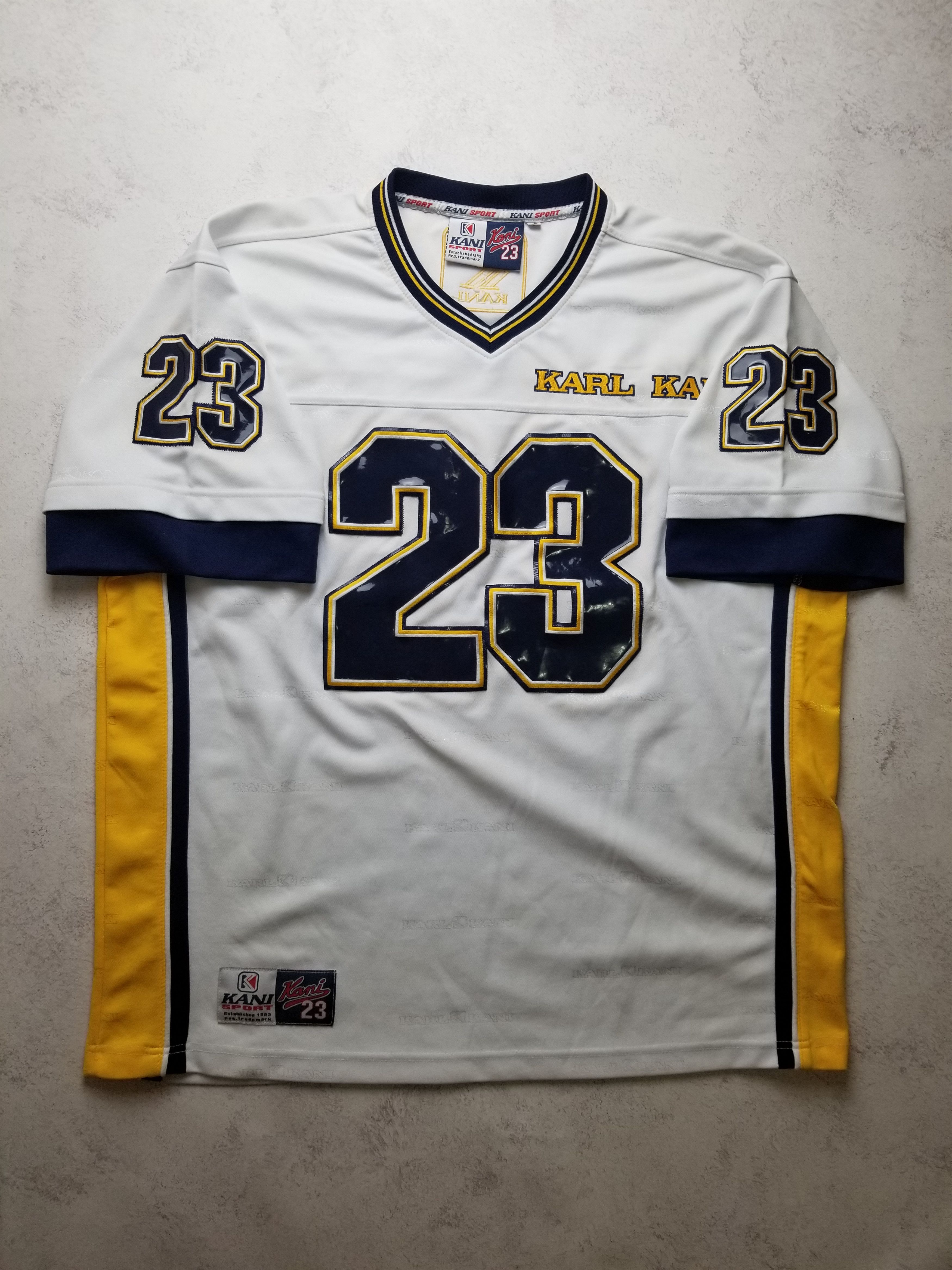 Karl Kani VTG Karl Kani Sport #23 90s Rare YK2 Hip-Hop Rap Jersey Size US L / EU 52-54 / 3 - 3 Thumbnail