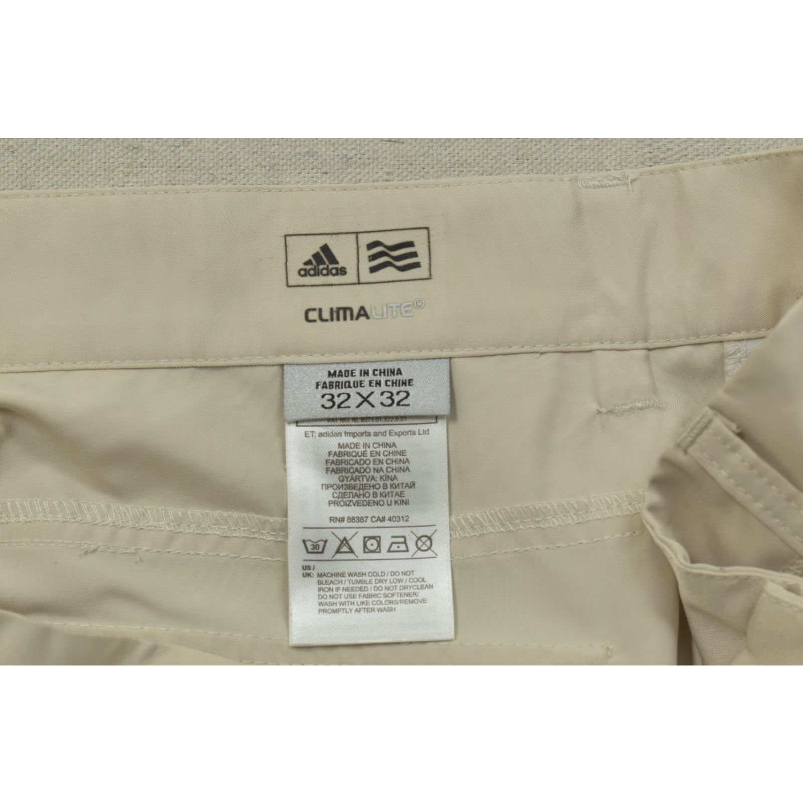 Adidas Adidas Golf Climalite Pants Men 32x32 Beige Chino Straight Front Jeans Style Logo New With Tags FPS12-M012LOGO Size US 32 / EU 48 - 6 Thumbnail
