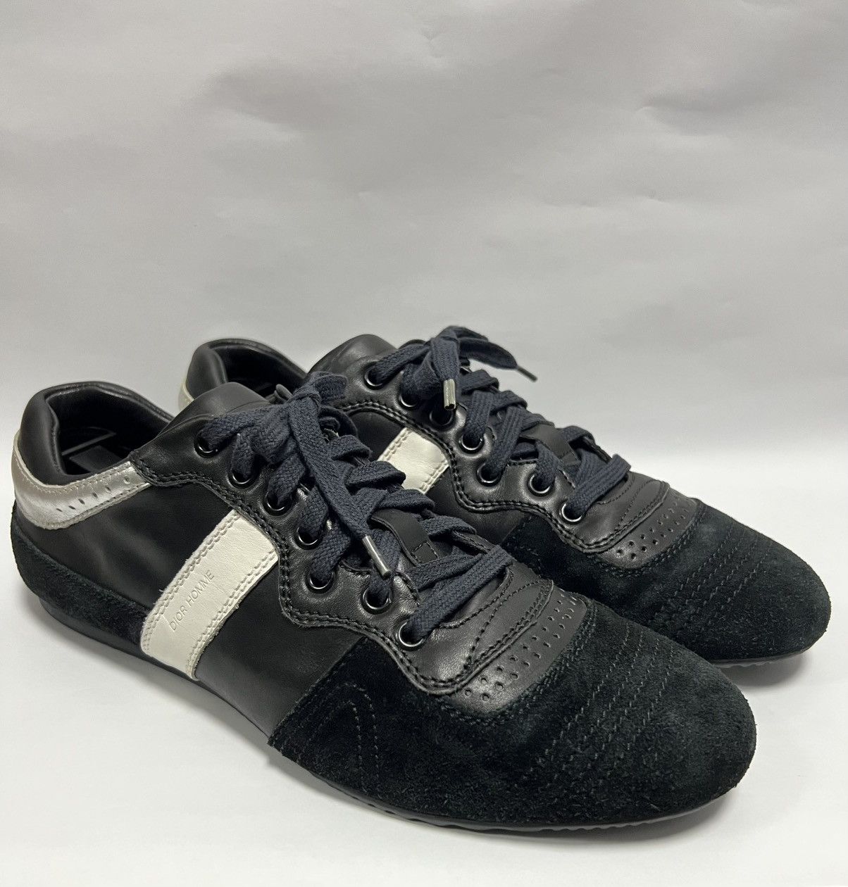 Dior × Hedi Slimane Dior Homme - S/S 07’ - B34 Suede Leather Low Trainers Size US 7.5 / EU 40-41 - 5 Thumbnail