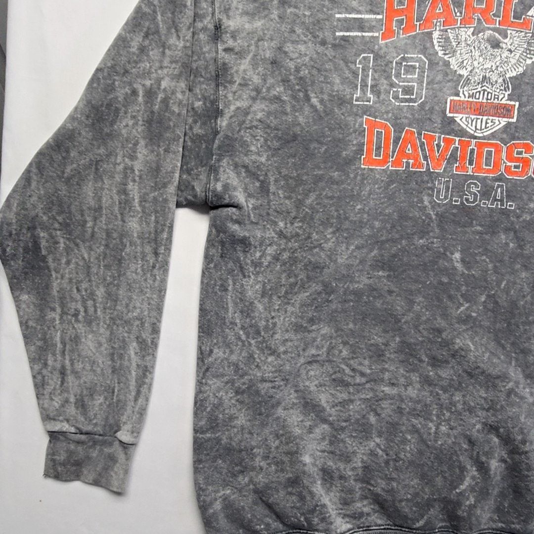 Harley Davidson Harley Davidson Sweatshirt Acid Wash Graphic Gray XL Size US XL / EU 56 / 4 - 4 Thumbnail