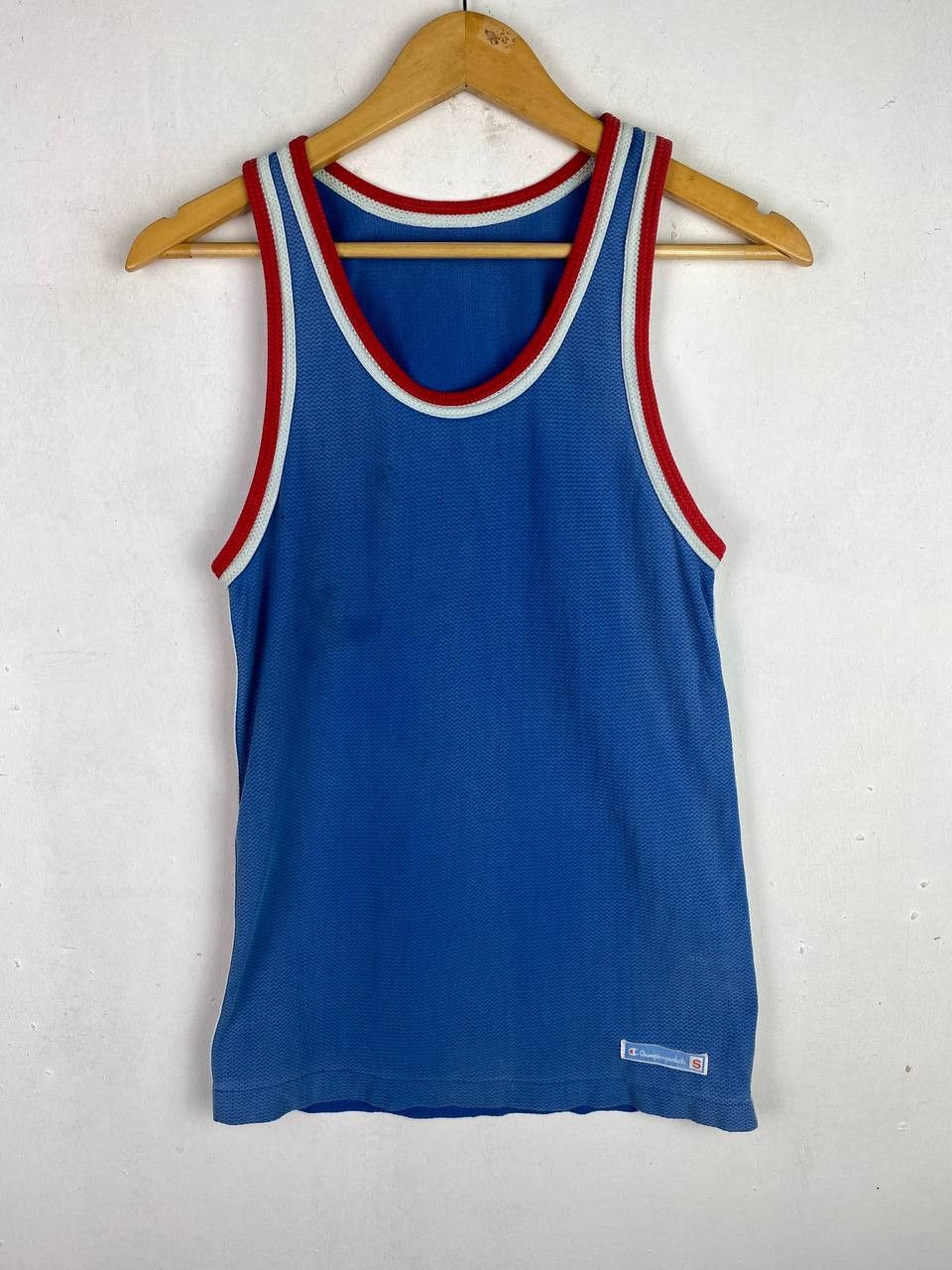 Champion vintage champion blue bar singlet nice design Size US S / EU 44-46 / 1 - 1 Thumbnail