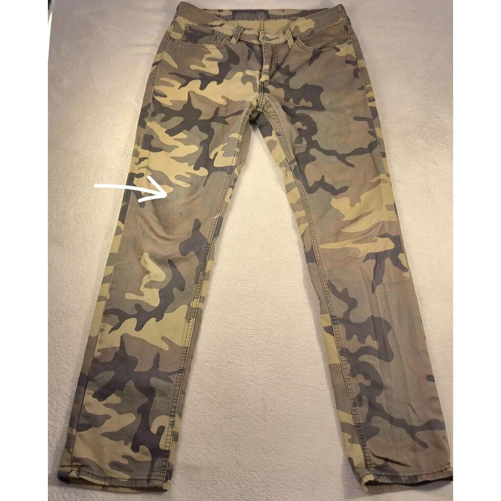 Levi's Levi’s 511 Women Camo Jeans Retro Woodland 31x32 Size 31" - 1 Thumbnail