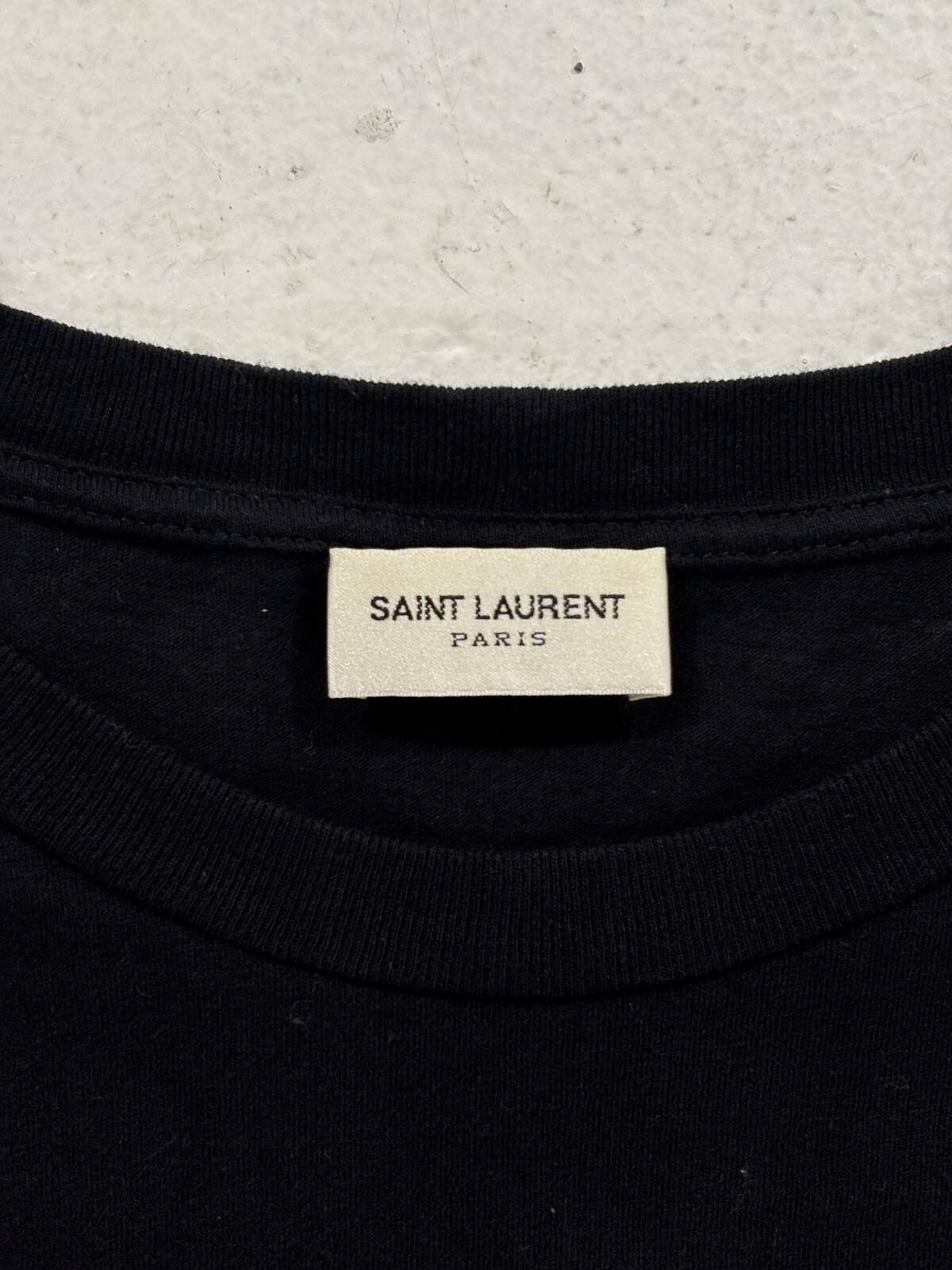 Saint Laurent Paris Saint Laurent Paris Baby Tee Size US XS / EU 42 / 0 - 4 Thumbnail