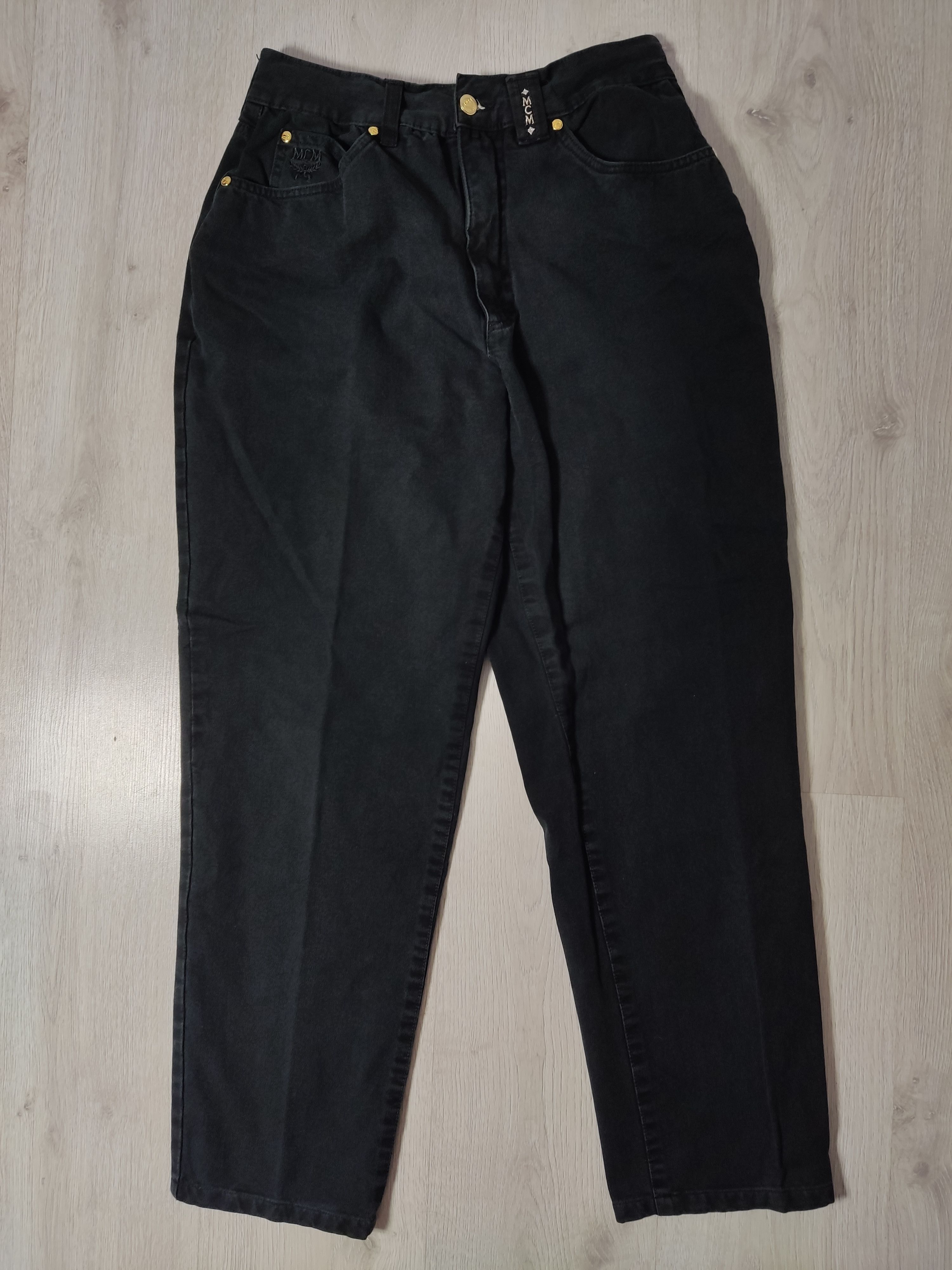 MCM MCM Black Baggy Pants Size US 31 - 1 Thumbnail