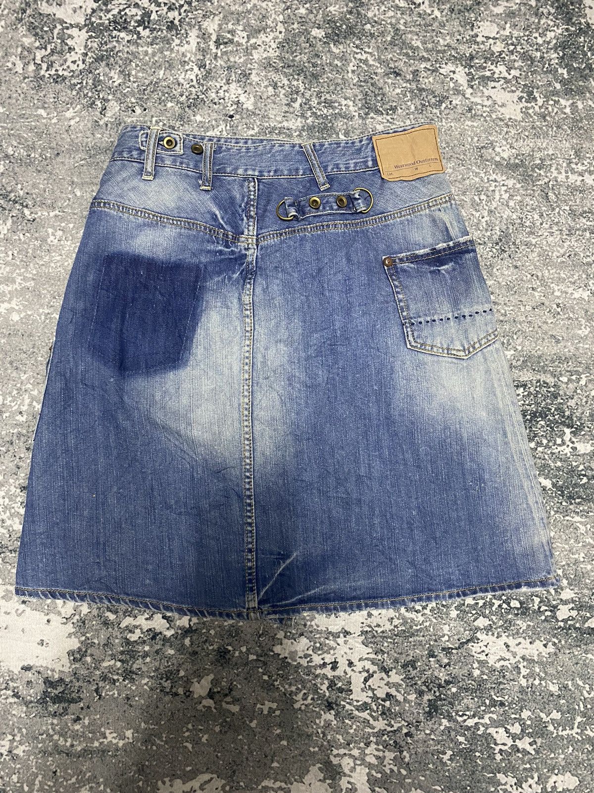 Japanese Brand Westwood Outfitters Denim Jeans Mini Skirt Size 30" / US 8 / IT 44 - 2 Thumbnail