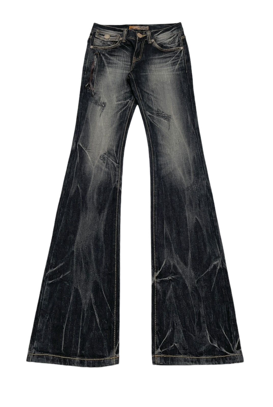 Rare Design Vintage Japanese Brand Husky Flared Jeans 2000s