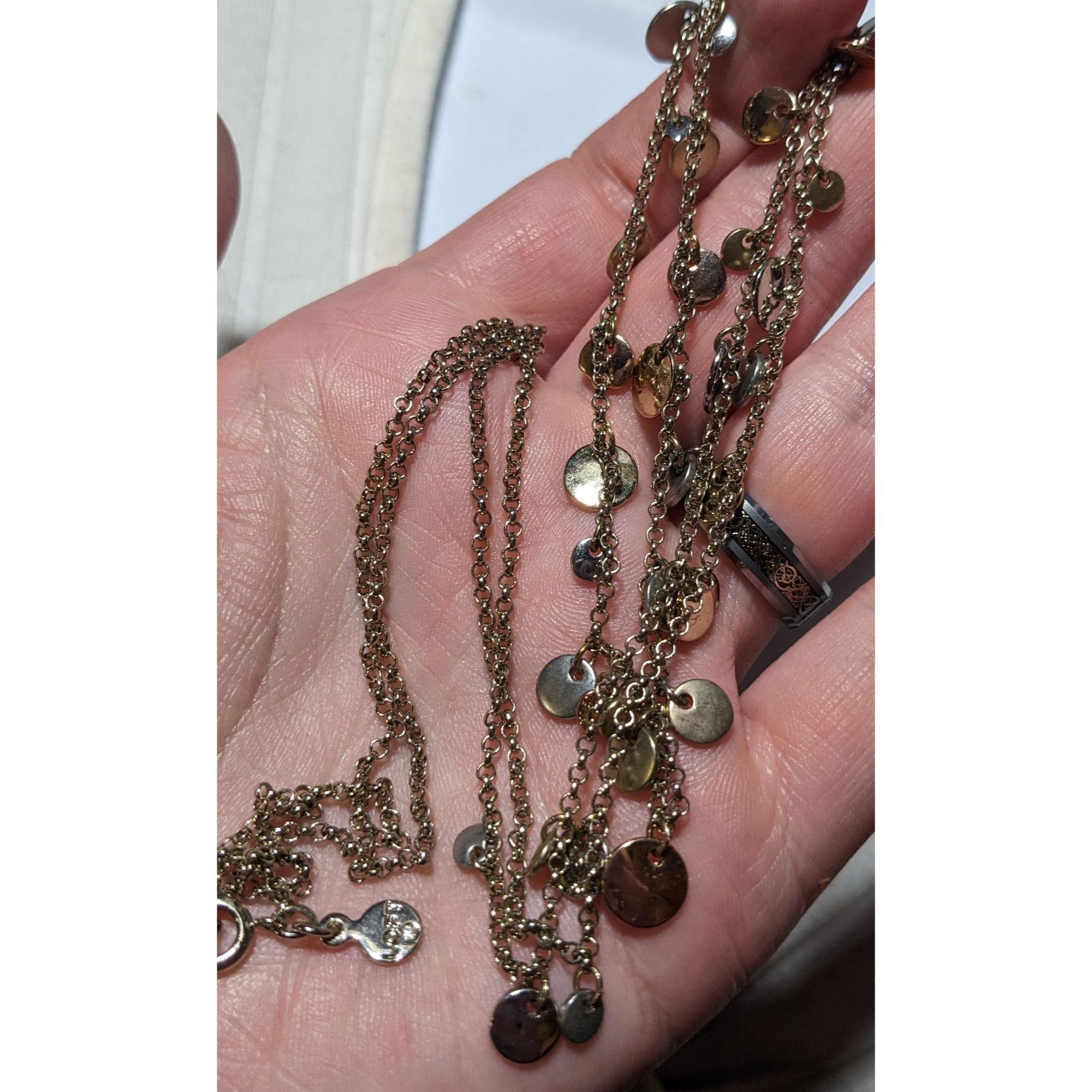 Loft Loft Minimalist Metallic Disc Charm Necklace Size ONE SIZE - 9 Thumbnail