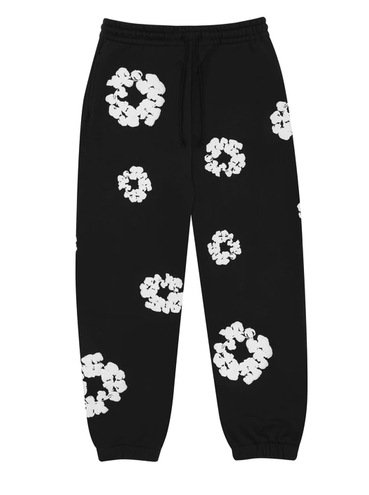 DENIM TEARS Denim Tears Cotton Wreath Sweatpants Black Size Large Size US 34 / EU 50 - 1 Thumbnail