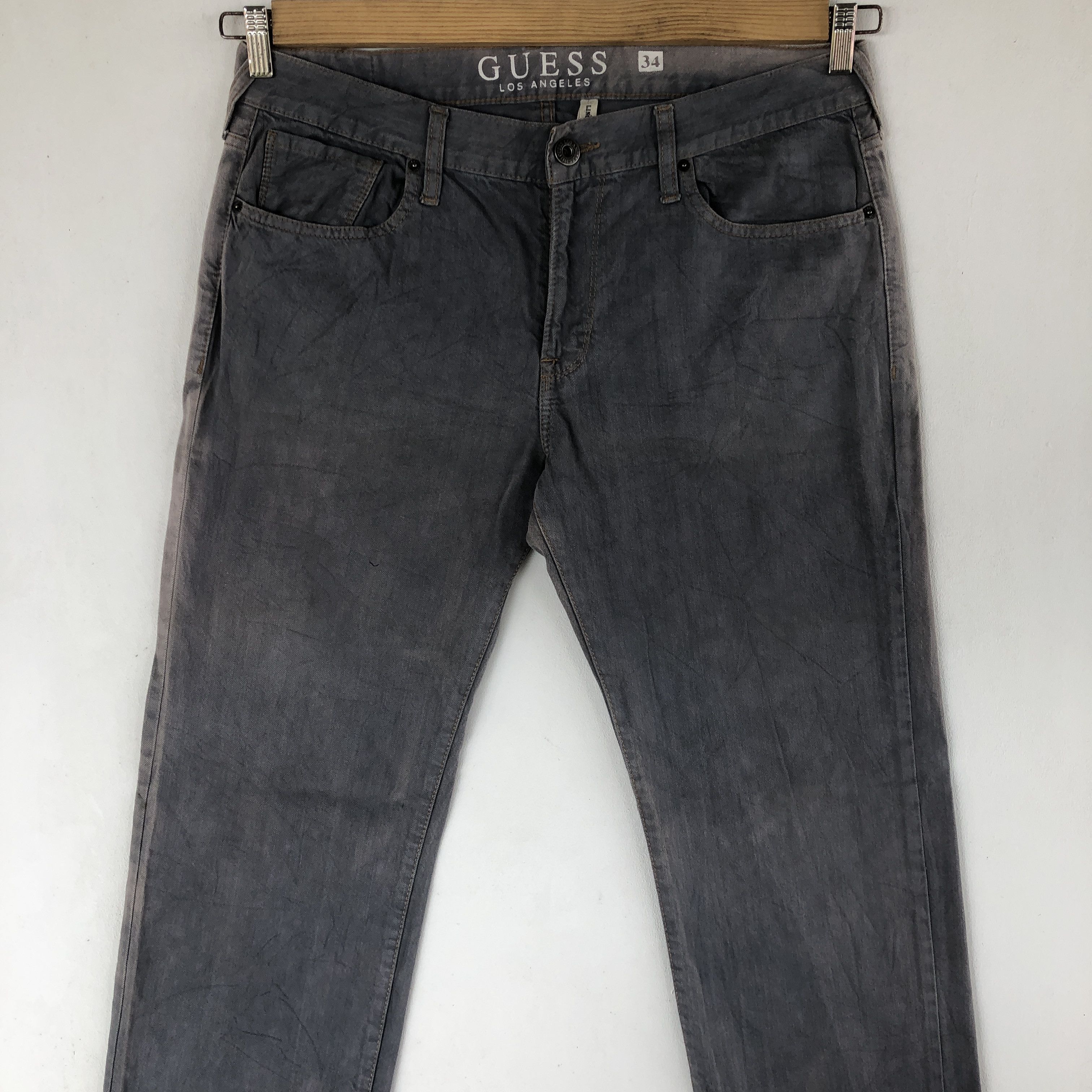 Guess Vintage Guess Jeans Sun Faded Guess Gray Denim Pants Size US 34 / EU 50 - 3 Thumbnail