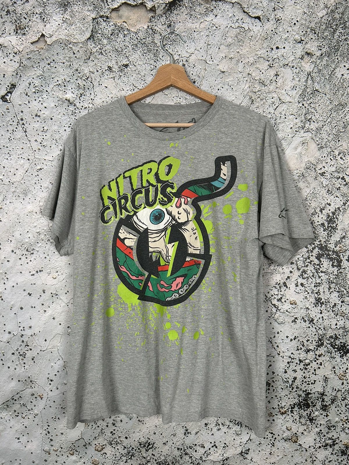 Vintage Nitro Circus Racing Graphic Tee Hype Streetwear Y2K