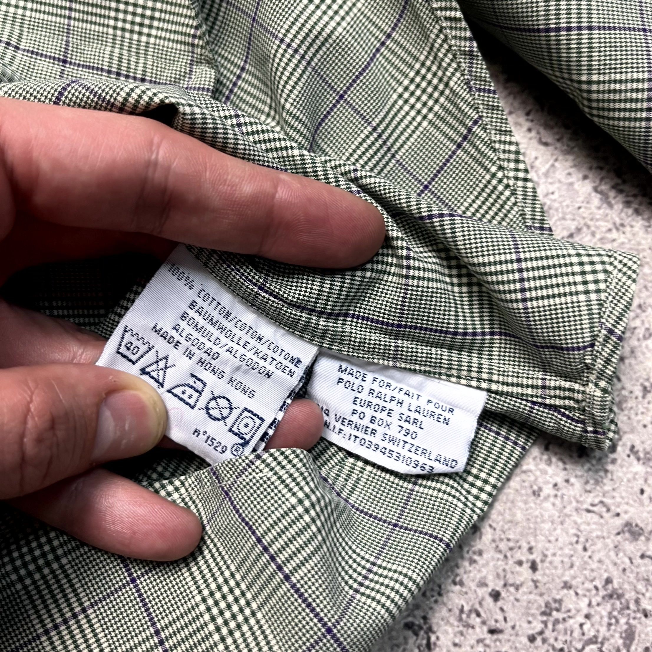 Polo Ralph Lauren Polo Ralph Lauren Plaid Green Long Sleeve Shirt Size M Size US S / EU 44-46 / 1 - 8 Thumbnail