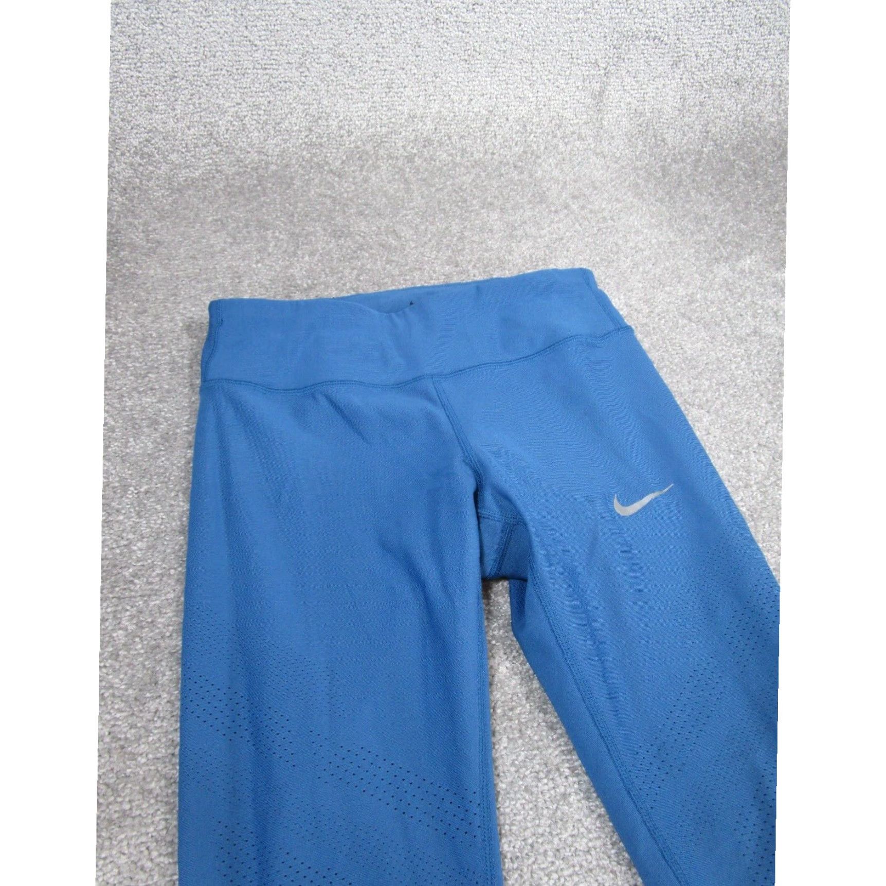 Nike Nike Womens Small Blue Dri Fit Crop Leggings Gym Workout Extra Large XL Size 28" / US 6 / IT 42 - 3 Thumbnail
