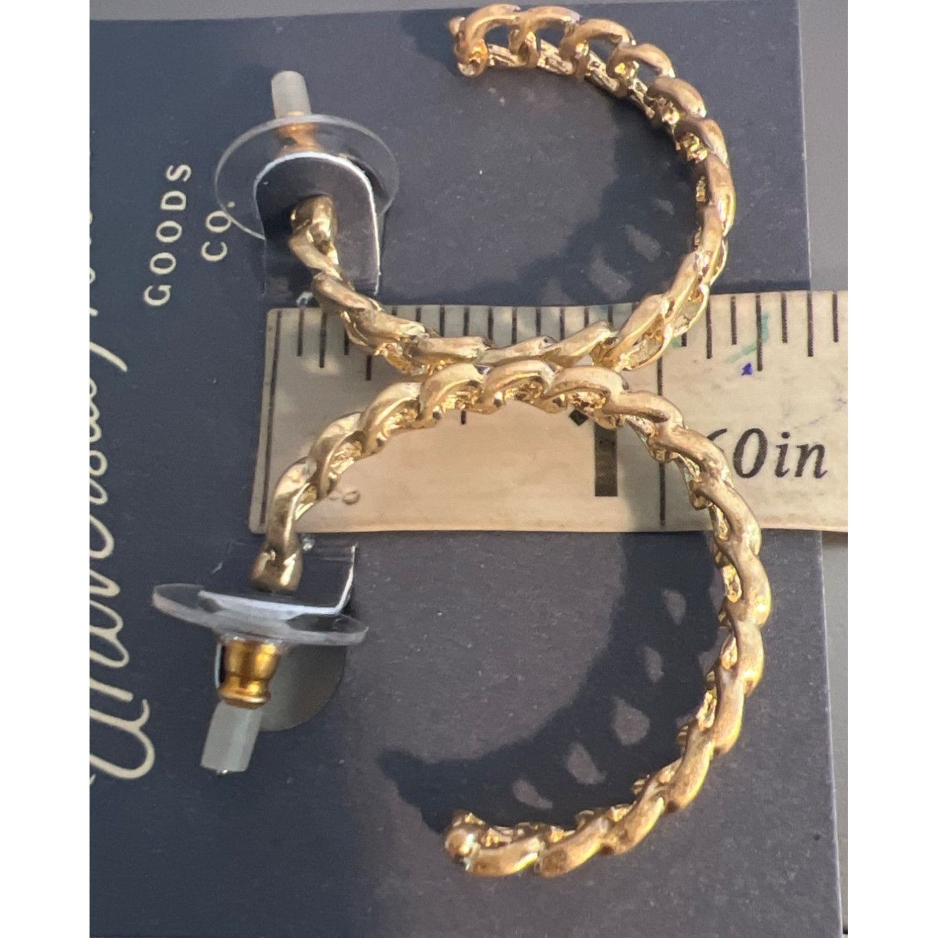 Other Universal Thread 3 Pair Gold Tone Earrings Pierced Hoops Nic Size ONE SIZE - 7 Thumbnail