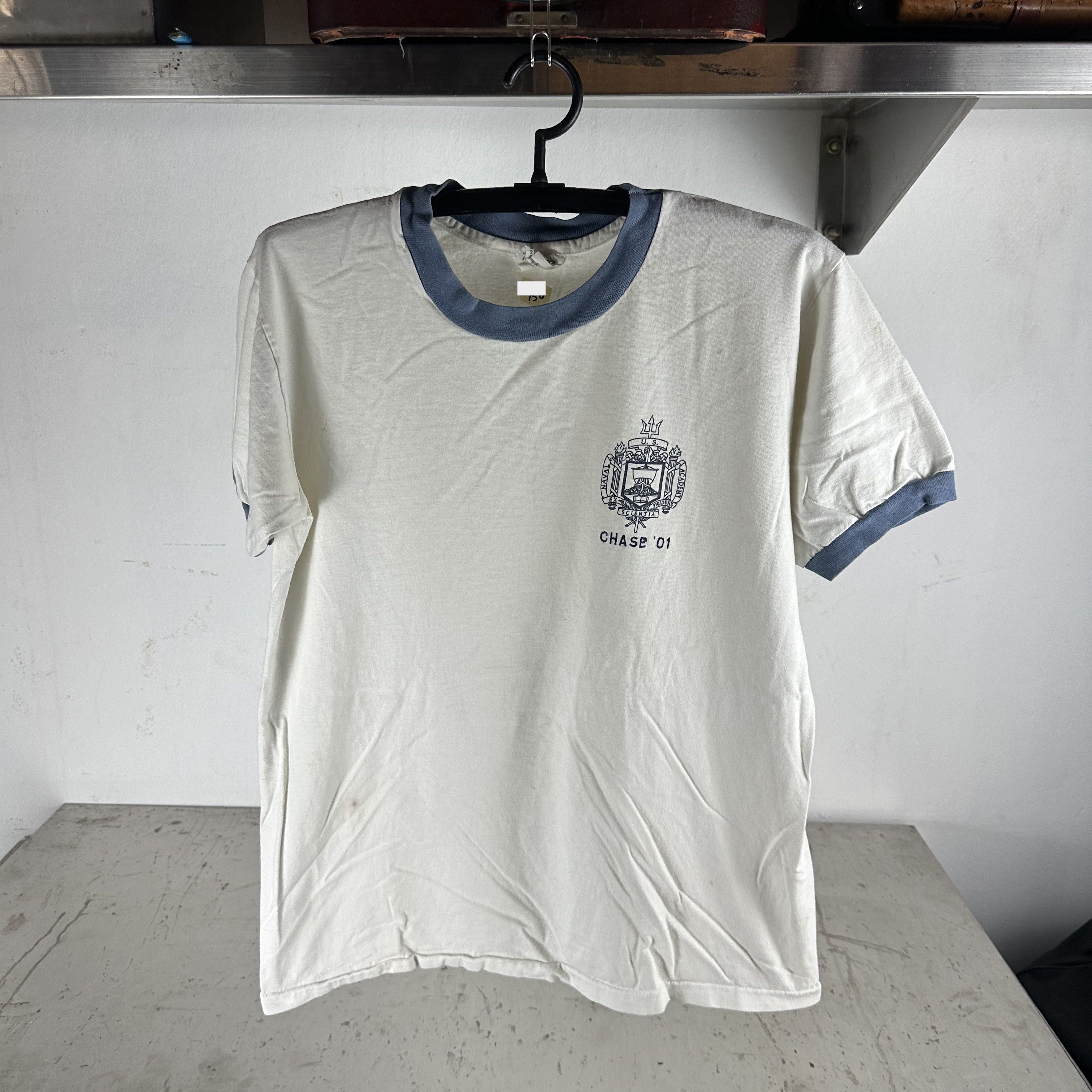 Vintage ​Vintage US Naval Academy Ringer T-shirt Size US L / EU 52-54 / 3 - 1 Thumbnail