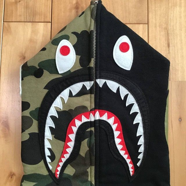 Bape × Nigo BAPE camo shark full zip hoodie a bathing ape NIGO Size US M / EU 48-50 / 2 - 3 Thumbnail