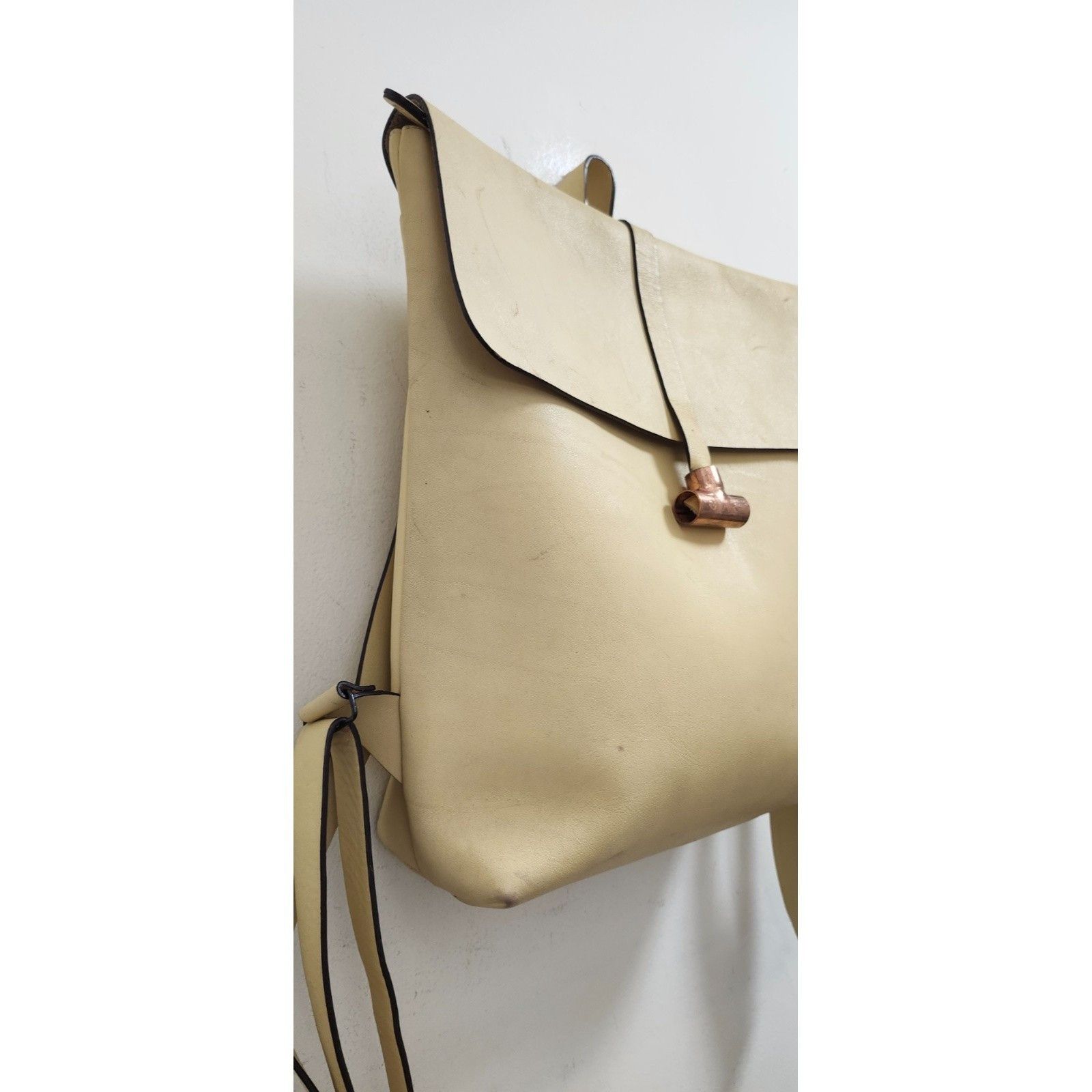 Other GAG BACKPACK PERA Leather Creamy lemon hue Size ONE SIZE - 8 Thumbnail