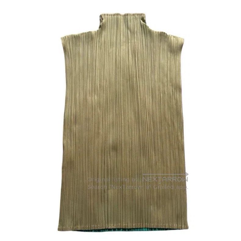 Issey Miyake Issey Miyake Green Sleeveless Top Size L / US 10 / IT 46 - 3 Thumbnail
