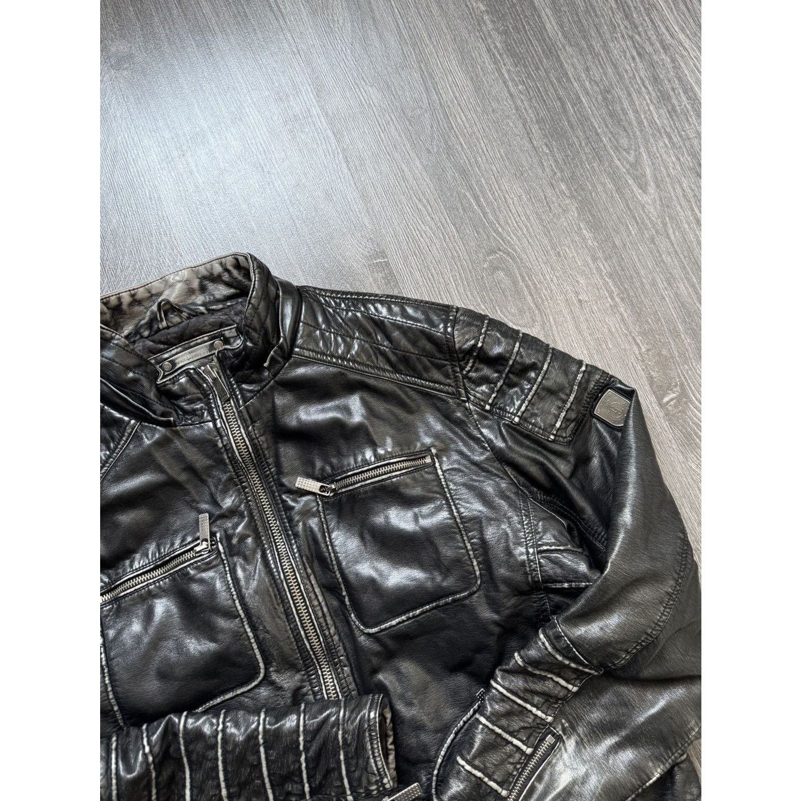 Japanese Brand Y2K Vintage Japanese Washed Balenciaga Style Jacket Size US XL / EU 56 / 4 - 2 Thumbnail