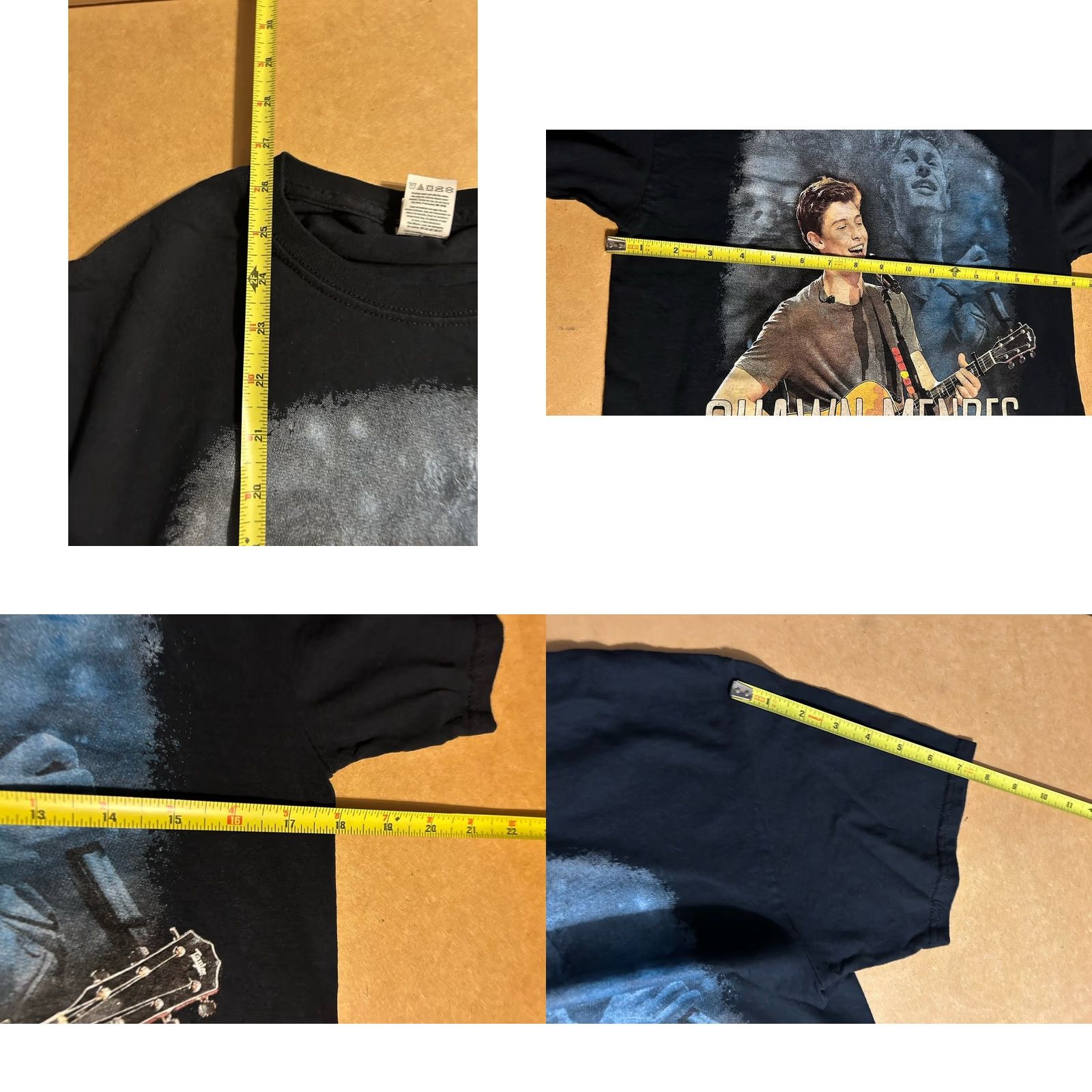 Fruit Of The Loom Shawn Mendes The Tour 2019 Shirt Women Small Black Short Sleeve Double Sided Size S / US 4 / IT 40 - 10 Thumbnail