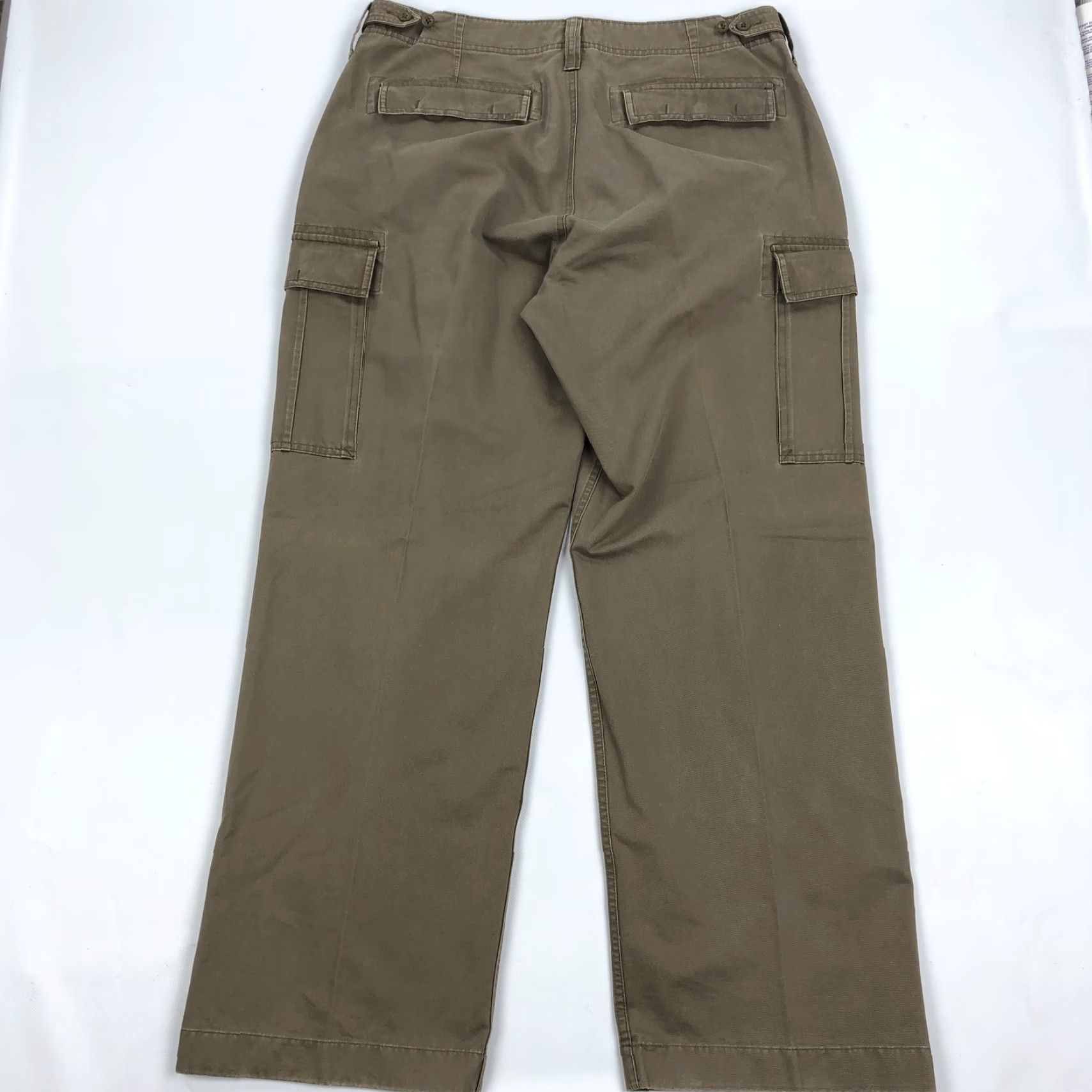 Gap GAP Cargo Pants Men Brown Khaki 38x34 Regular Fit Flat Front Cotton Pants Size US 38 / EU 54 - 2 Thumbnail
