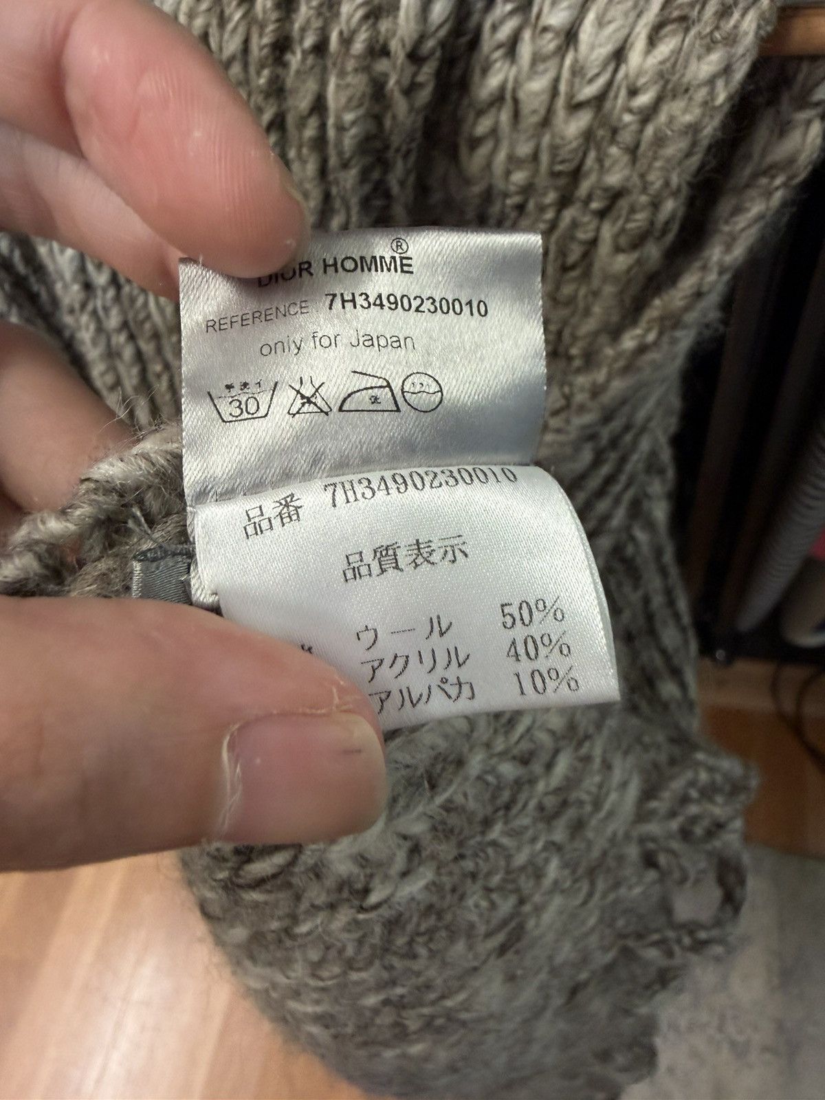 Dior AW07 Oversized Knit Scarf Size ONE SIZE - 4 Thumbnail