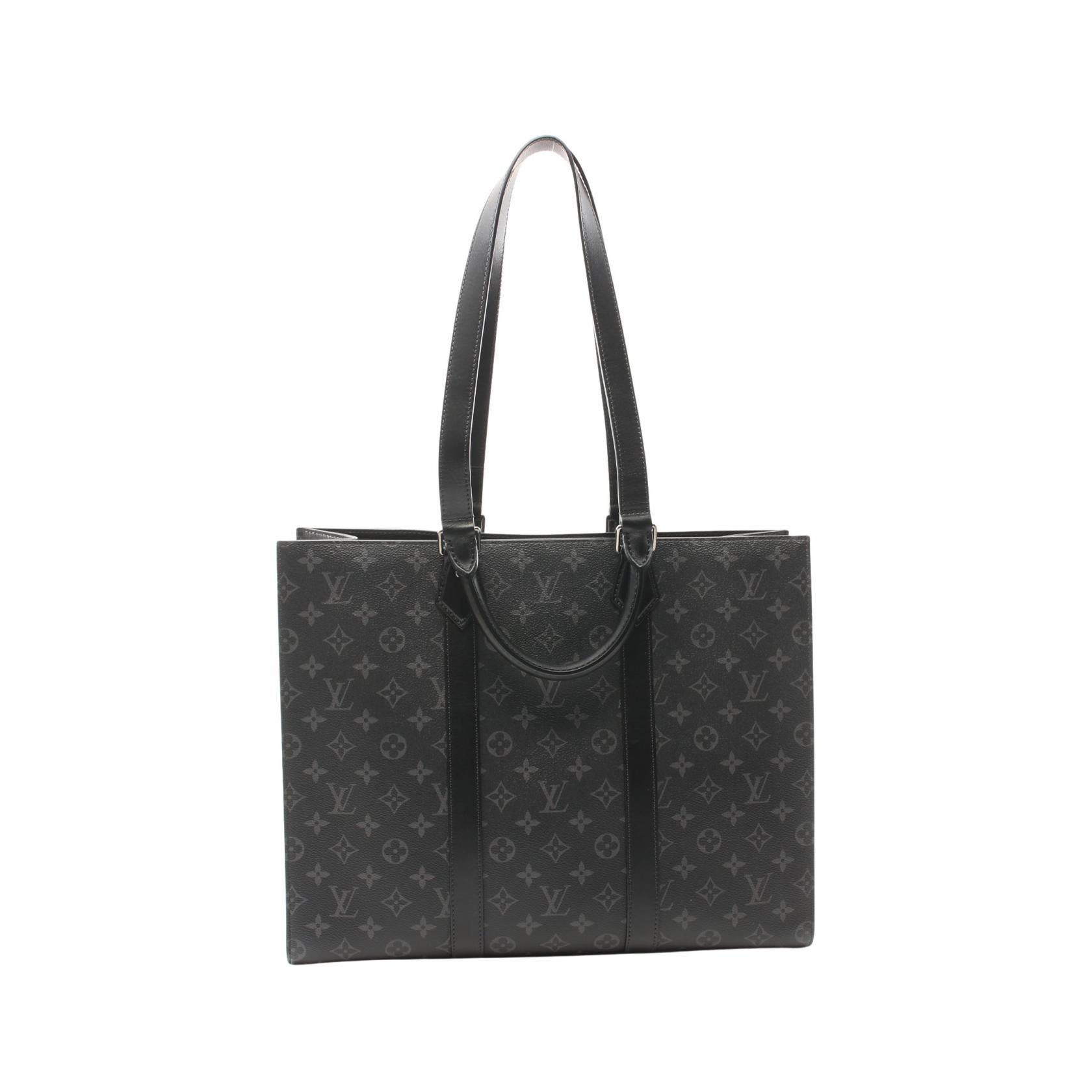 Louis Vuitton Louis Vuitton Sac Plat 24H Monogram Tote Bag Canvas Tote Bag M47059 in Black, Men's