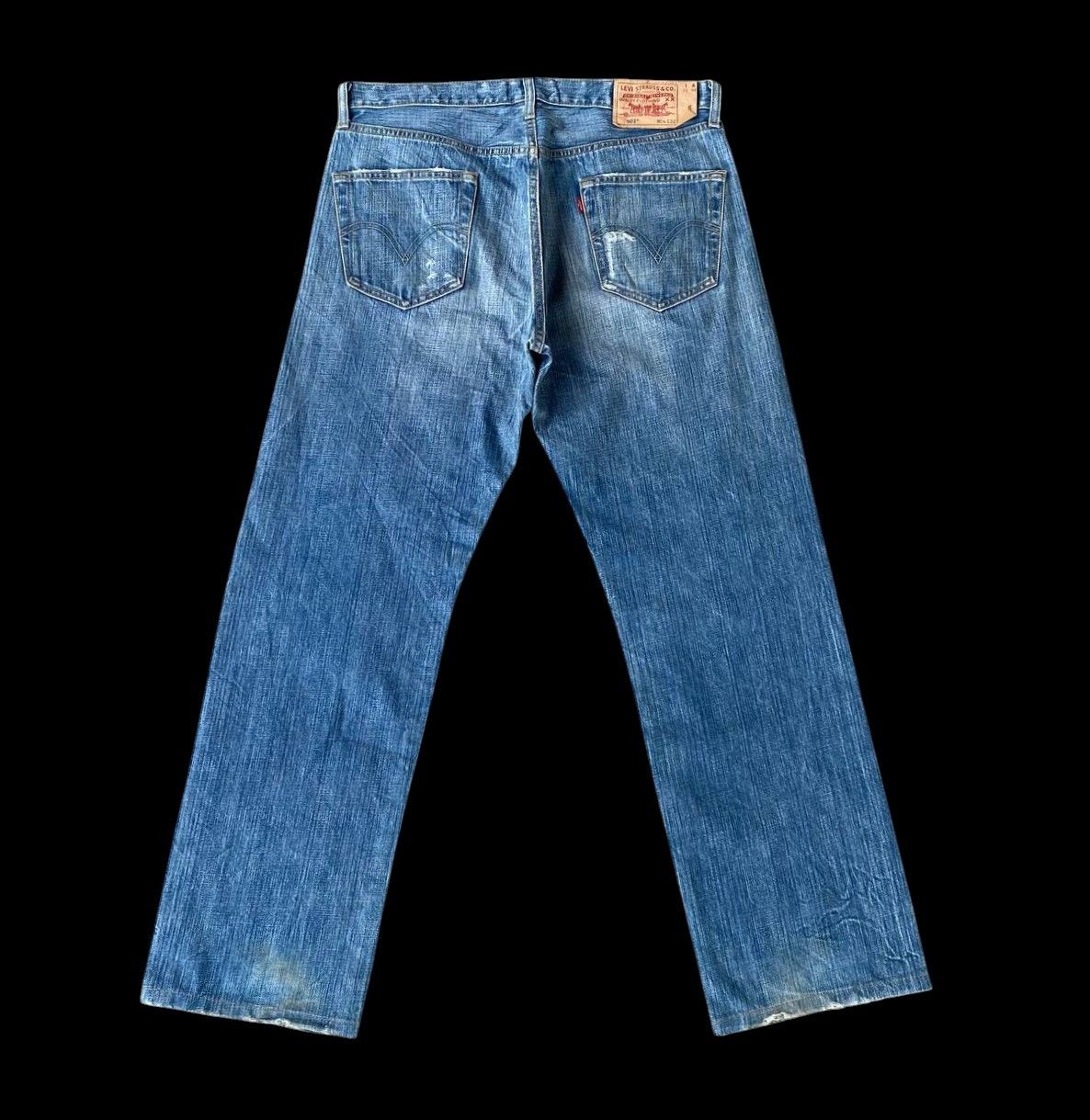 Levi's Vintage Clothing W35X32 VINTAGE LEVIS 501 JAPAN DISTRESSED DENIM 2001 RELEASE Size US 35 - 4 Thumbnail